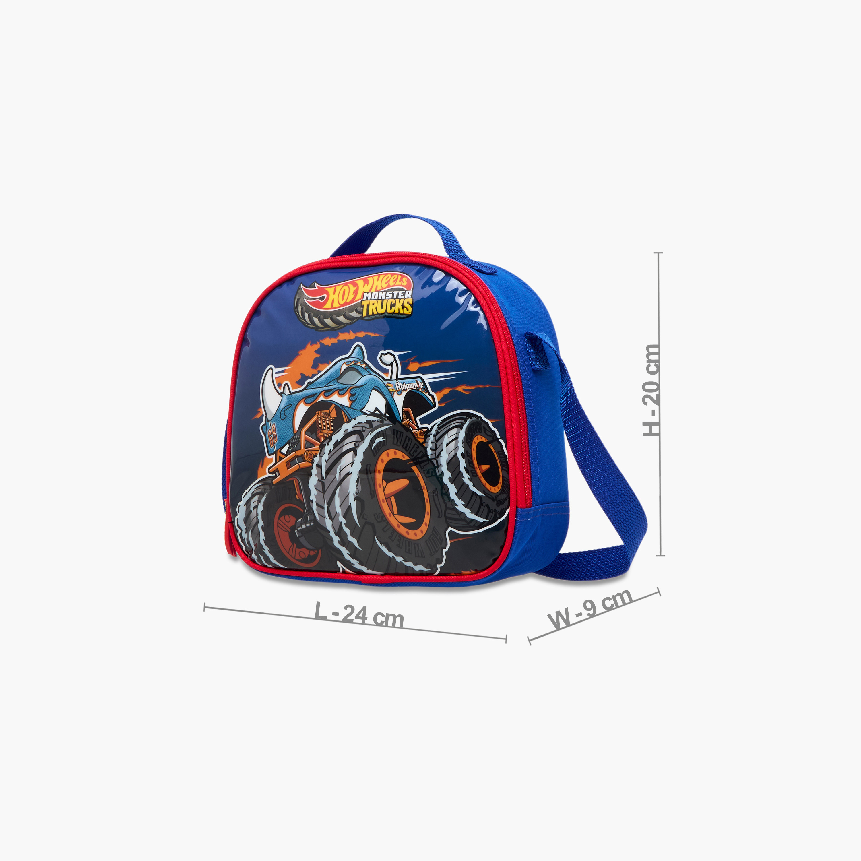 Hot Wheels 5-Piece Monster Truck Print Backpack Set - 16 inches-school-bagsandbackpacks-sets-image-16
