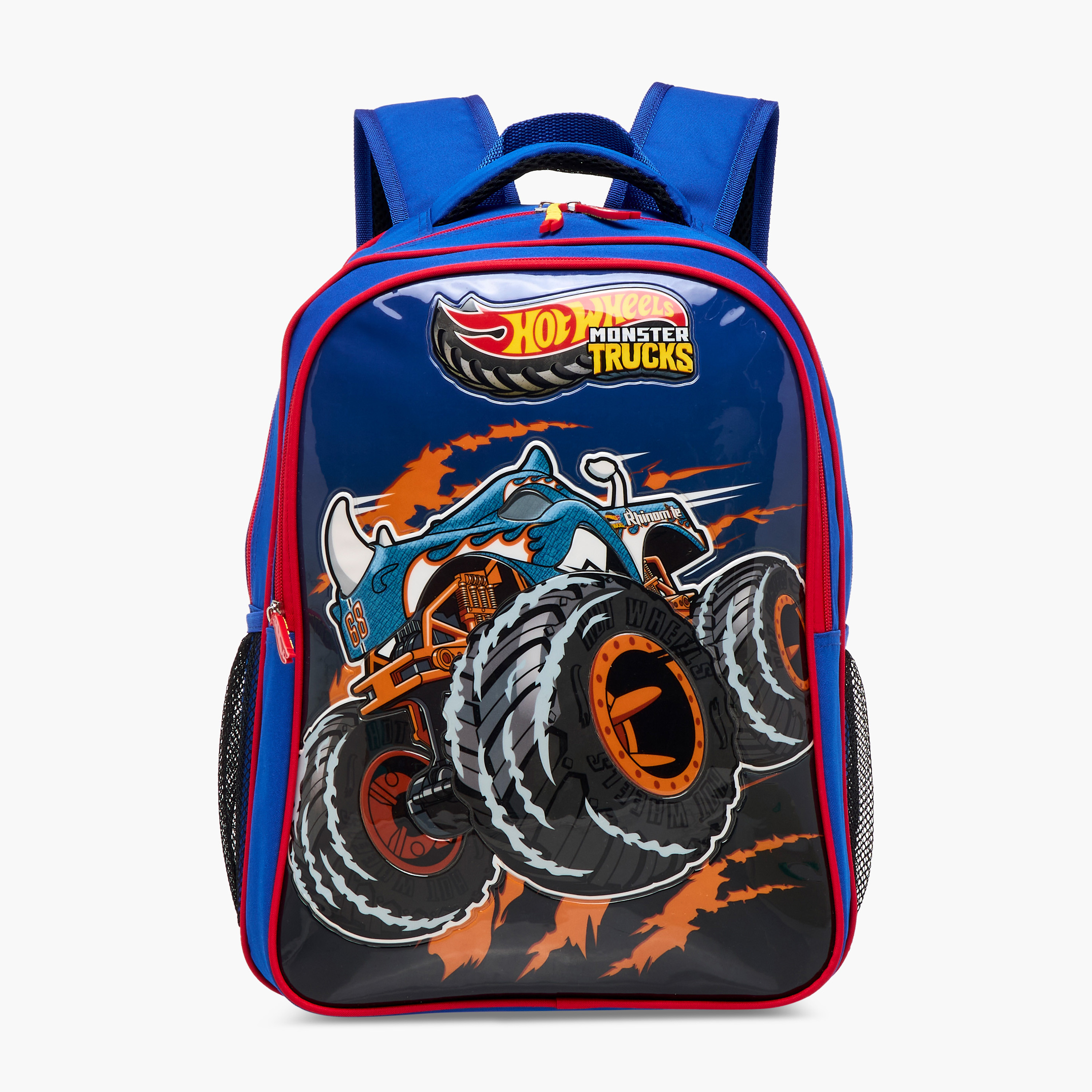 Hot Wheels 5-Piece Monster Truck Print Backpack Set - 16 inches-school-bagsandbackpacks-sets-image-4