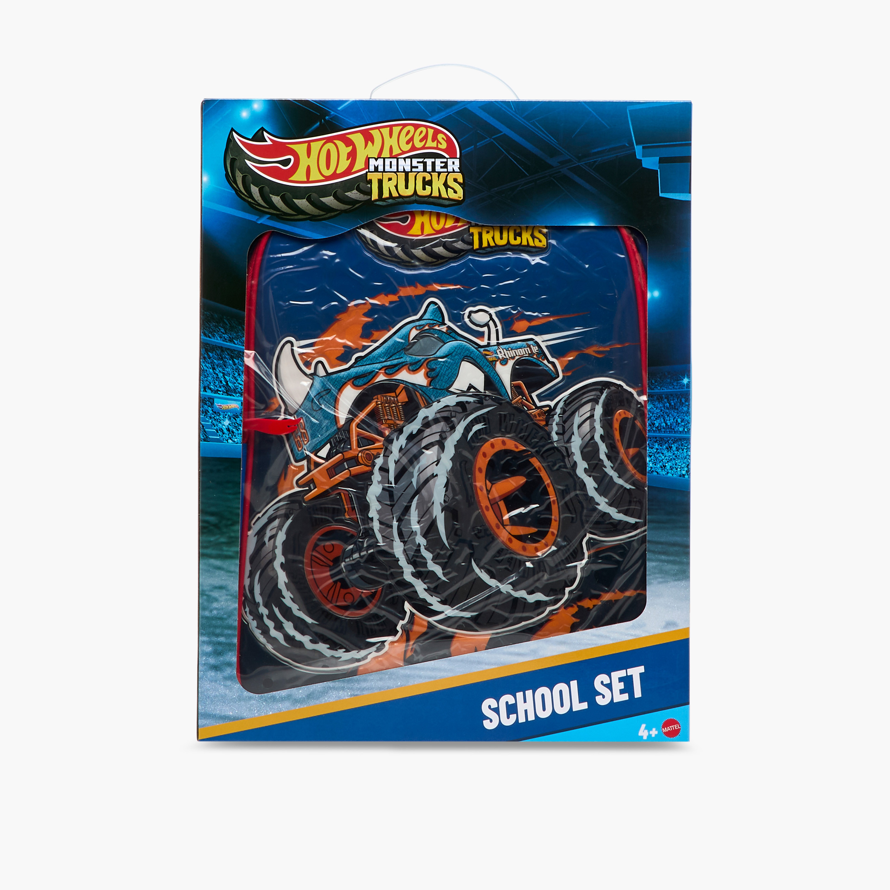 Hot Wheels 5-Piece Monster Truck Print Backpack Set - 16 inches-school-bagsandbackpacks-sets-image-26
