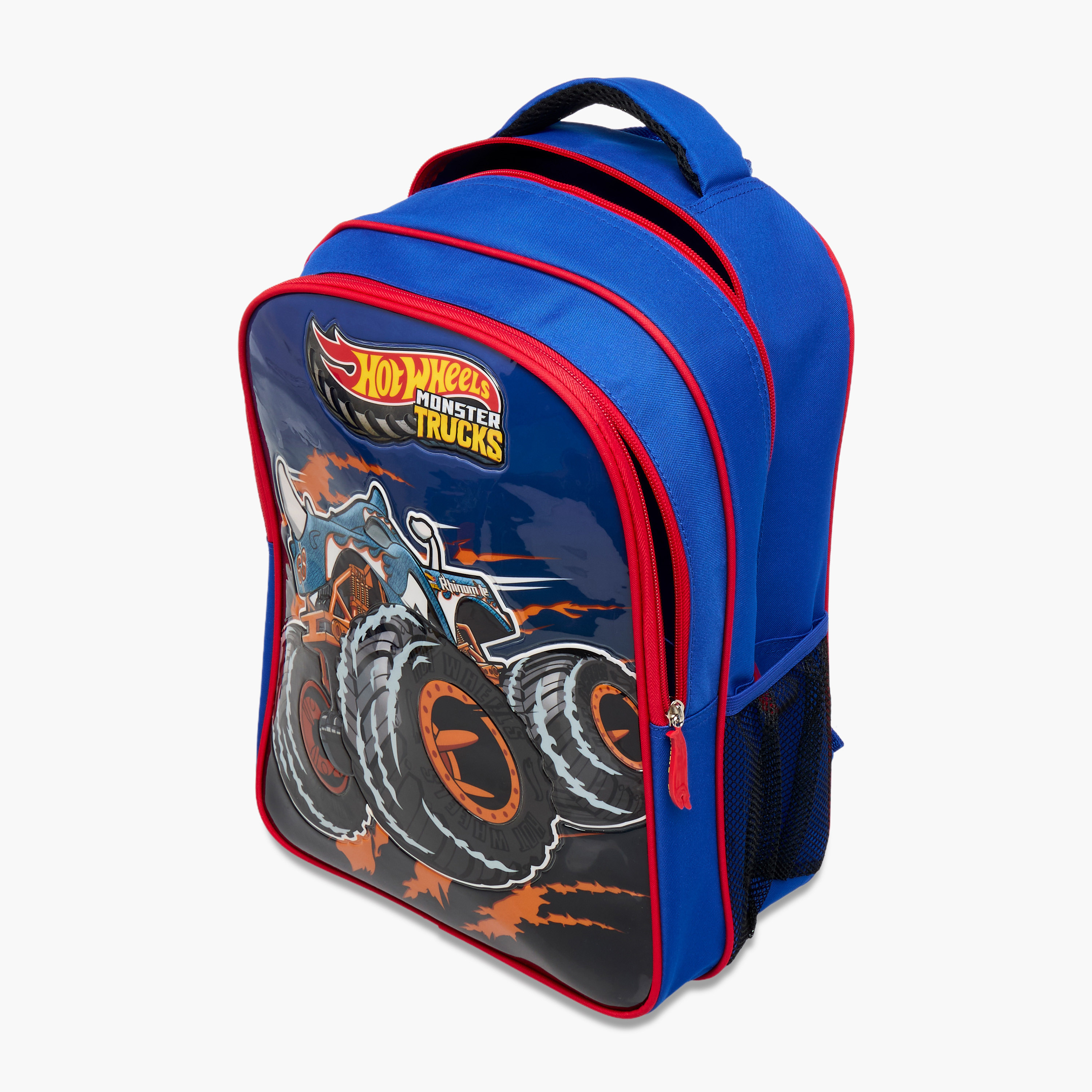 Hot Wheels 5-Piece Monster Truck Print Backpack Set - 16 inches-school-bagsandbackpacks-sets-image-11