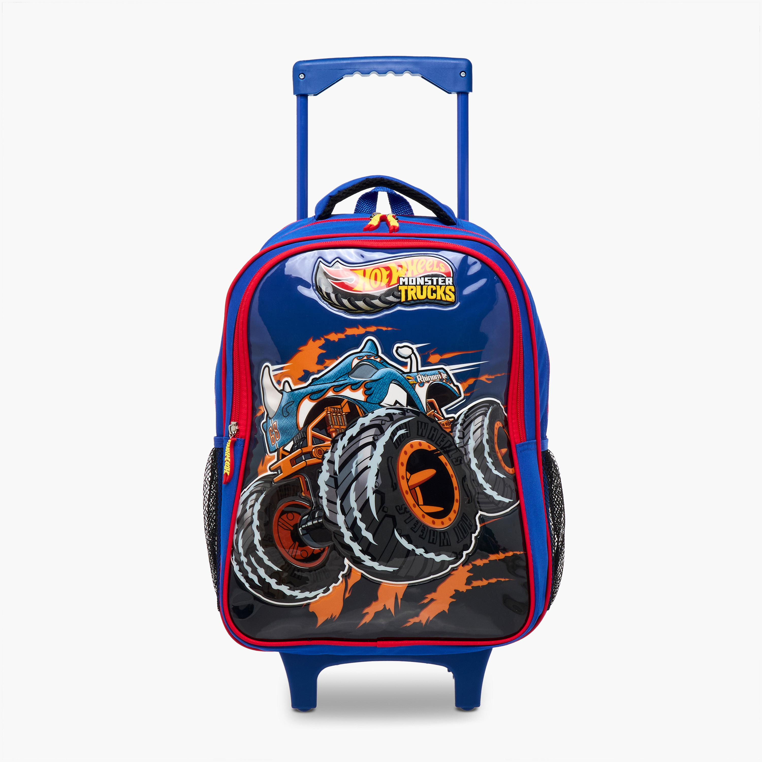 Hot Wheels 5-Piece Monster Truck Print Trolley Backpack Set - 16 inches-school-bagsandbackpacks-trolleybags-image-4