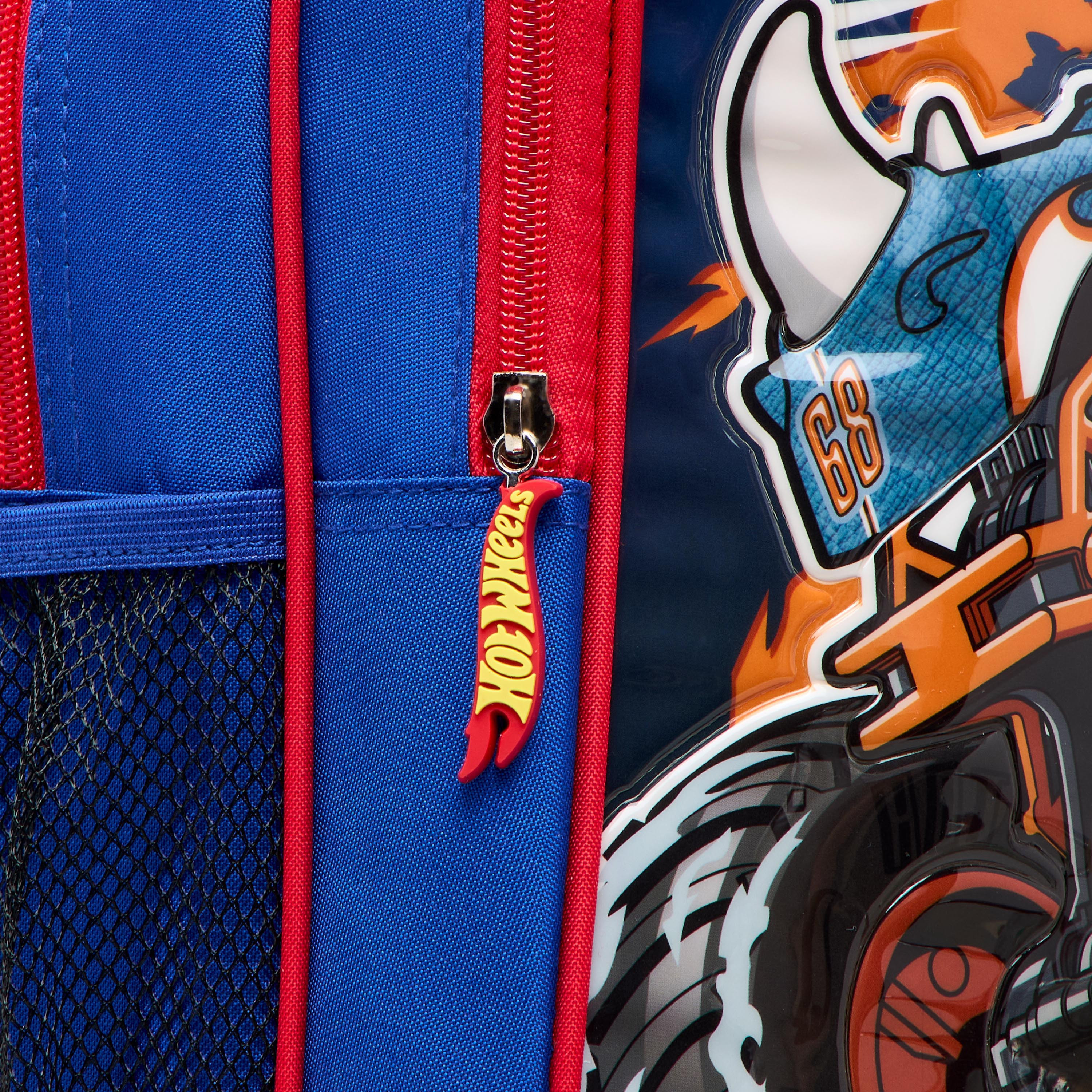 Hot Wheels 5-Piece Monster Truck Print Trolley Backpack Set - 16 inches-school-bagsandbackpacks-trolleybags-image-13