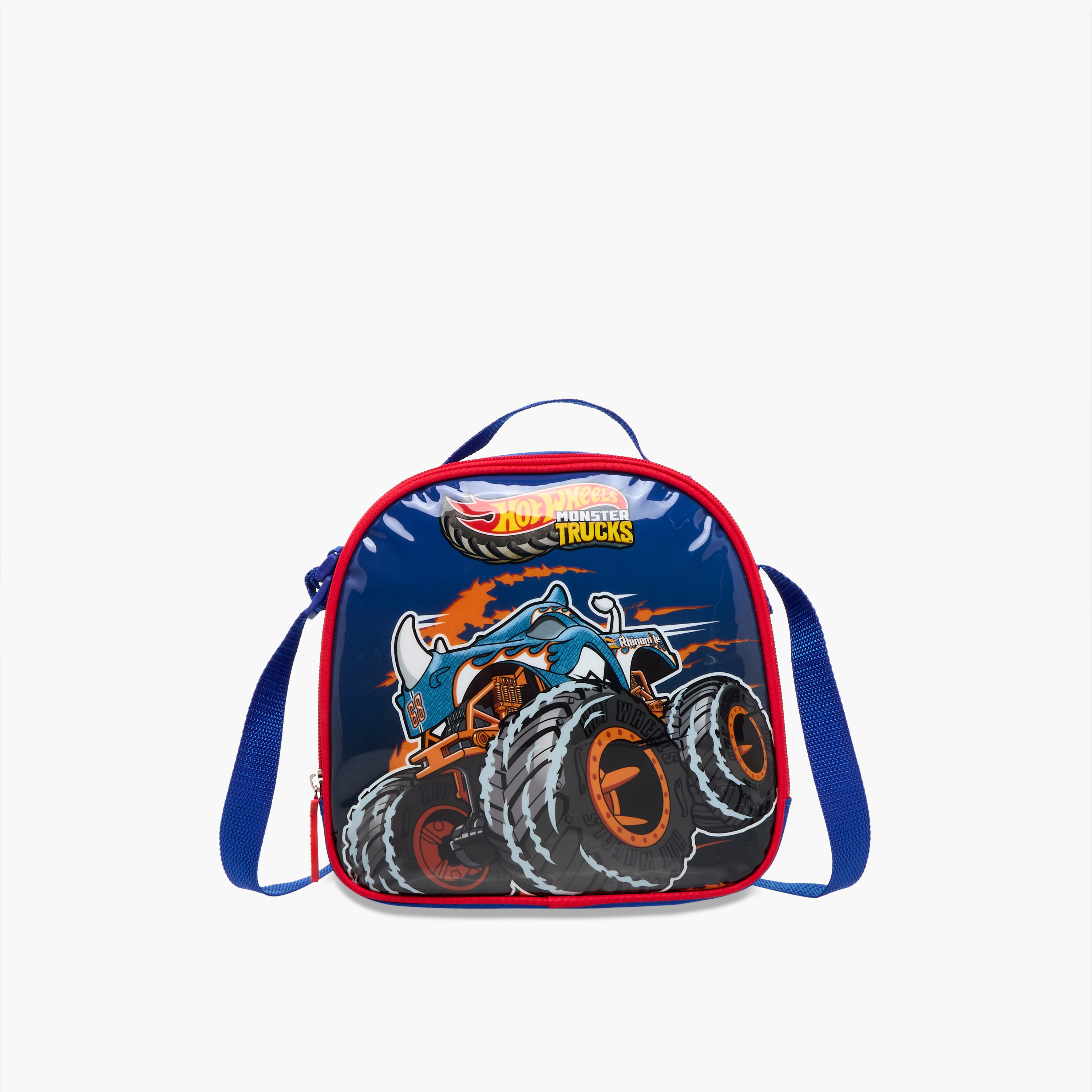 Hot Wheels 5-Piece Monster Truck Print Trolley Backpack Set - 16 inches-school-bagsandbackpacks-trolleybags-image-19