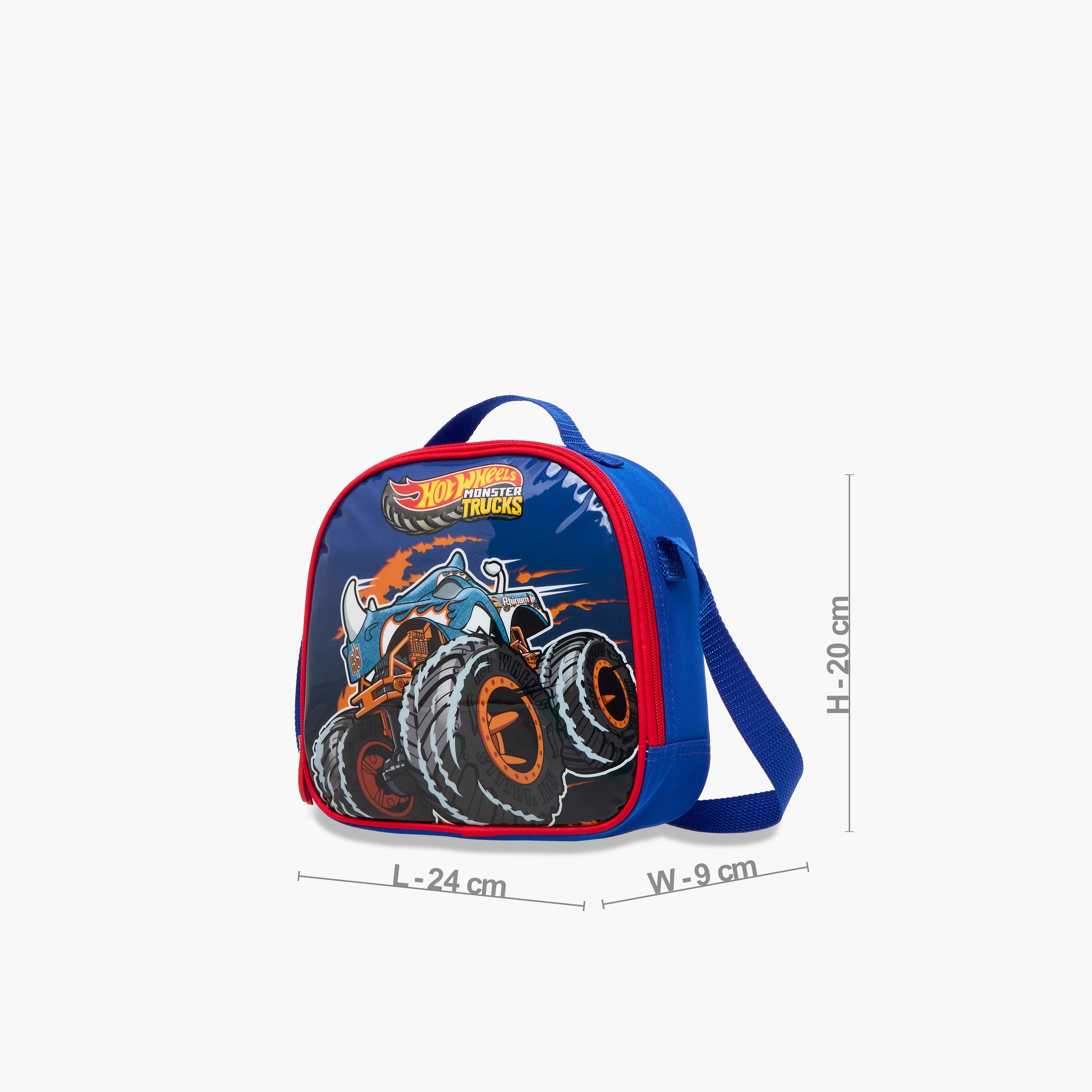 Hot Wheels 5-Piece Monster Truck Print Trolley Backpack Set - 16 inches-school-bagsandbackpacks-trolleybags-image-20