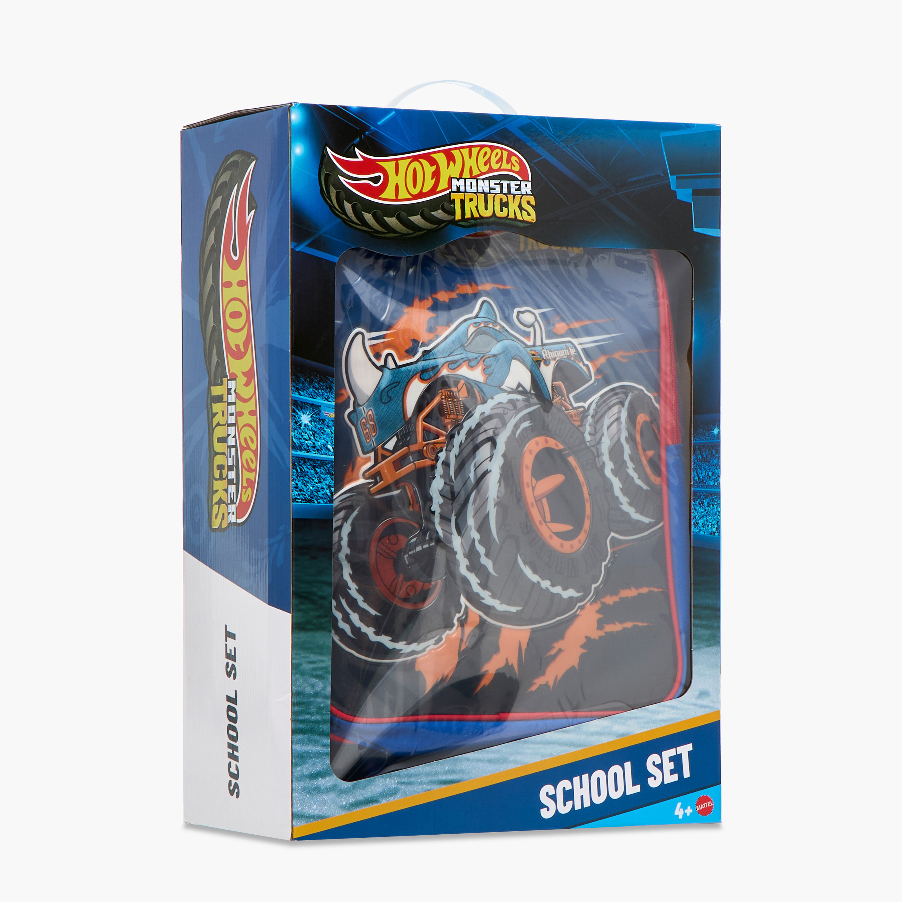 Hot Wheels 5-Piece Monster Truck Print Trolley Backpack Set - 16 inches-school-bagsandbackpacks-trolleybags-image-31