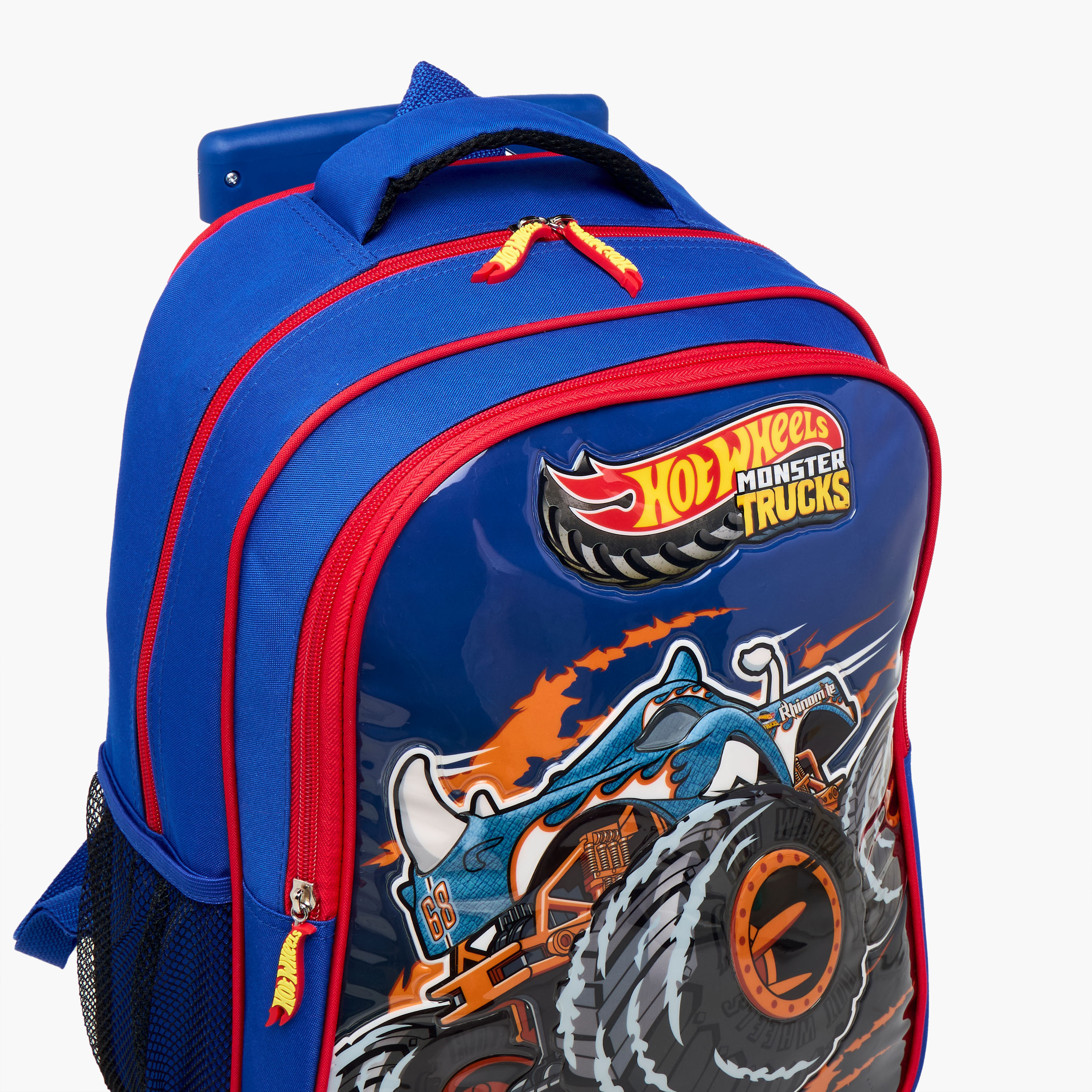 Hot Wheels 5-Piece Monster Truck Print Trolley Backpack Set - 16 inches-school-bagsandbackpacks-trolleybags-image-10