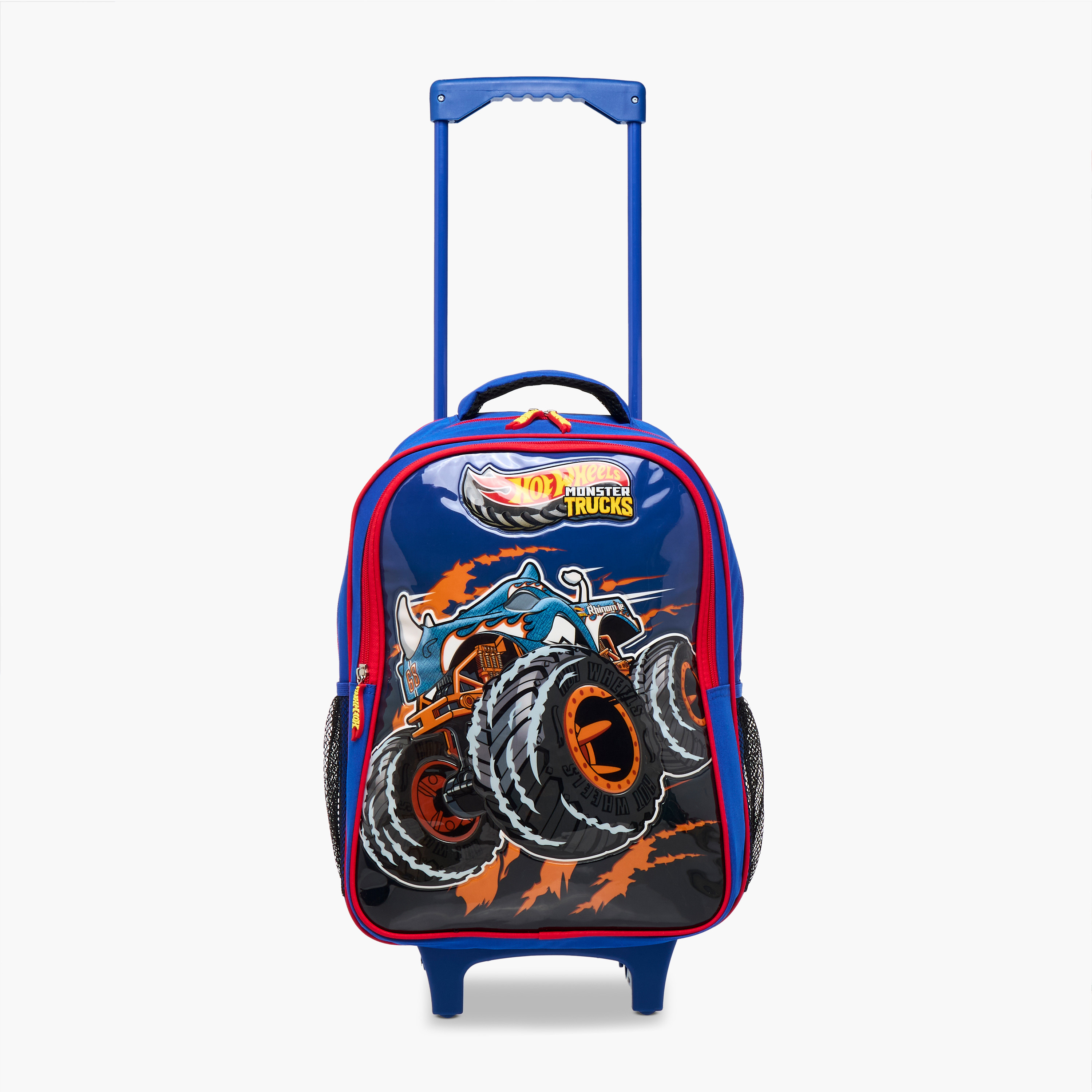 Hot Wheels 5-Piece Monster Truck Print Trolley Backpack Set - 16 inches-school-bagsandbackpacks-trolleybags-image-11