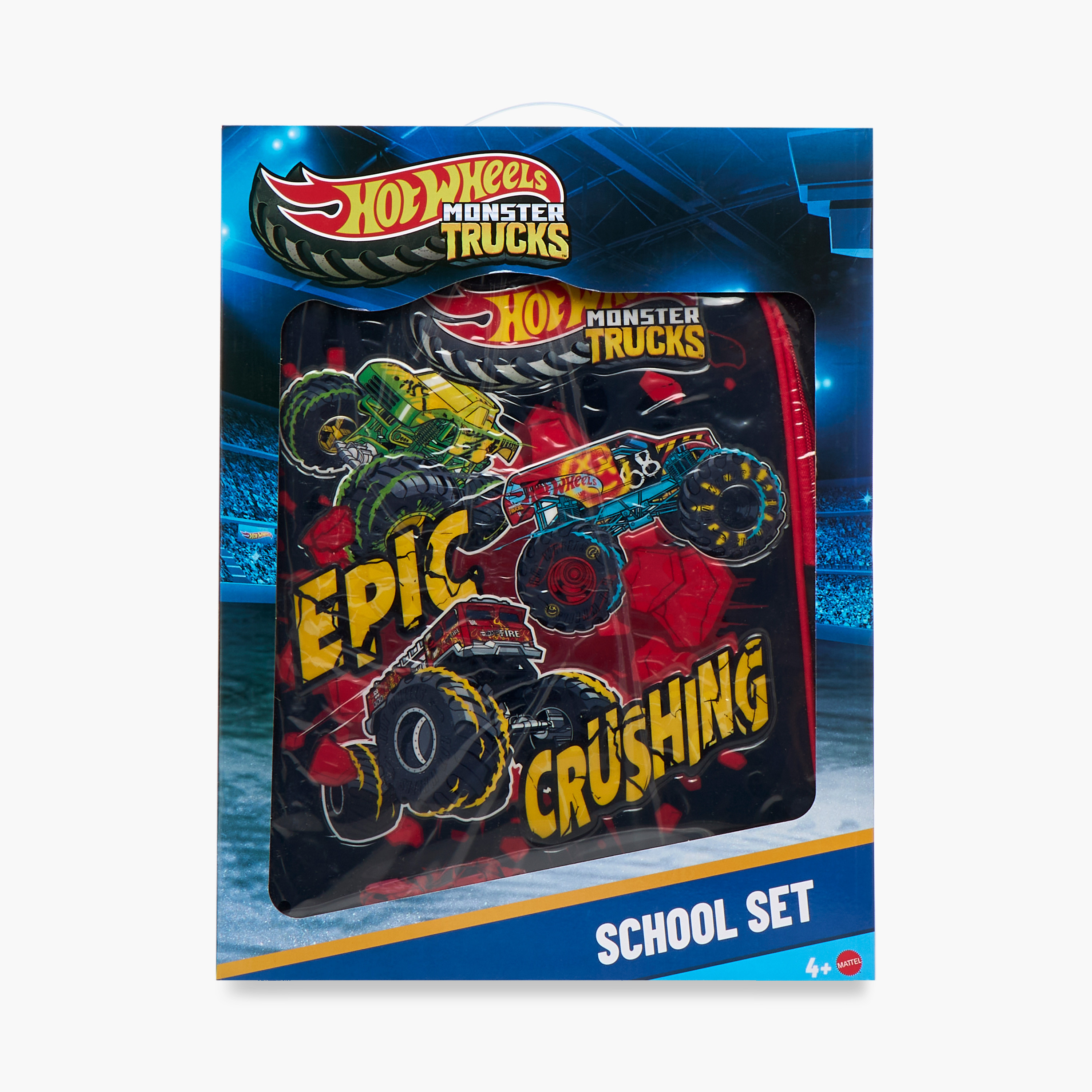 Hot Wheels 5-Piece Monster Truck Print Backpack Set - 16 inches-school-bagsandbackpacks-sets-image-26