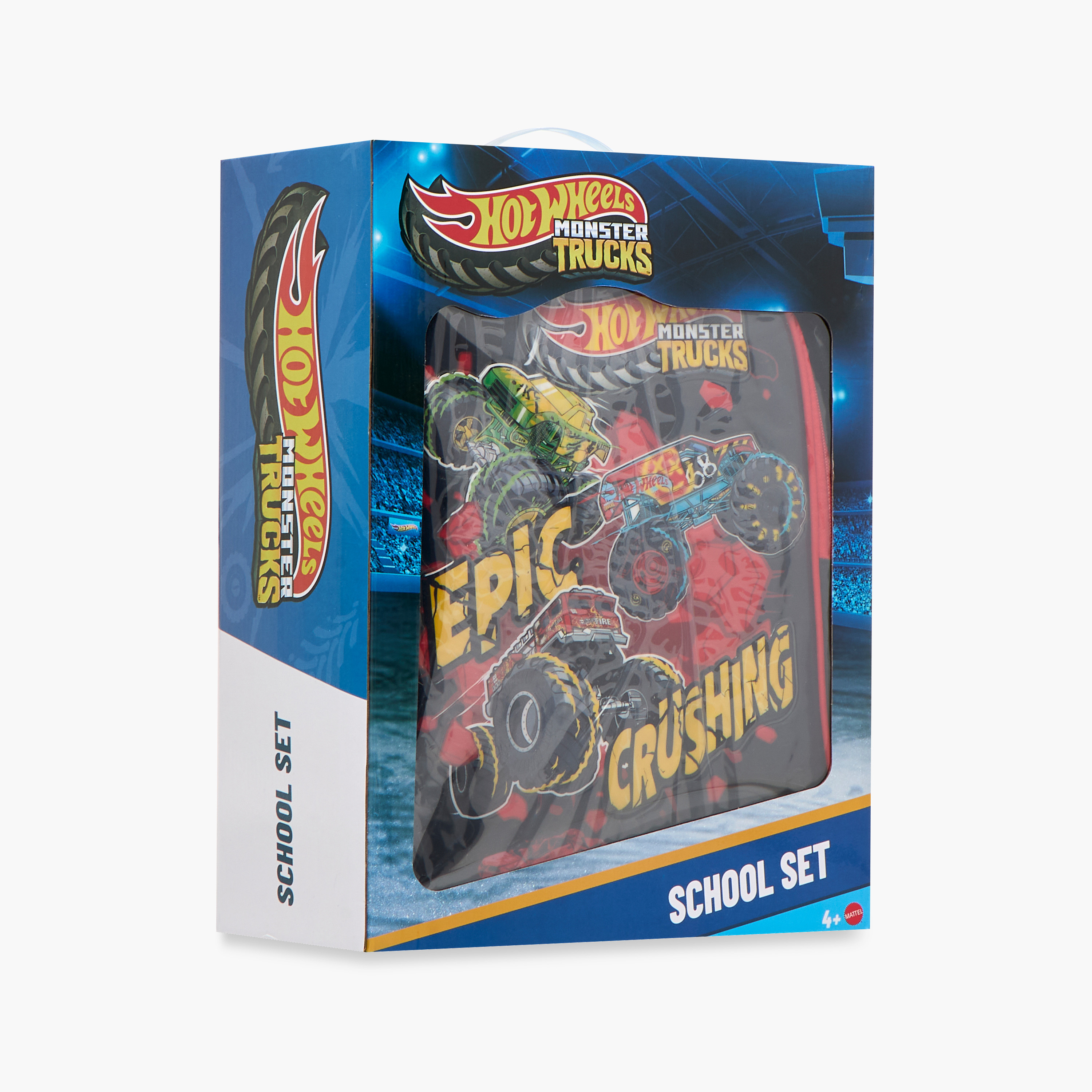 Hot Wheels 5-Piece Monster Truck Print Backpack Set - 16 inches-school-bagsandbackpacks-sets-image-27