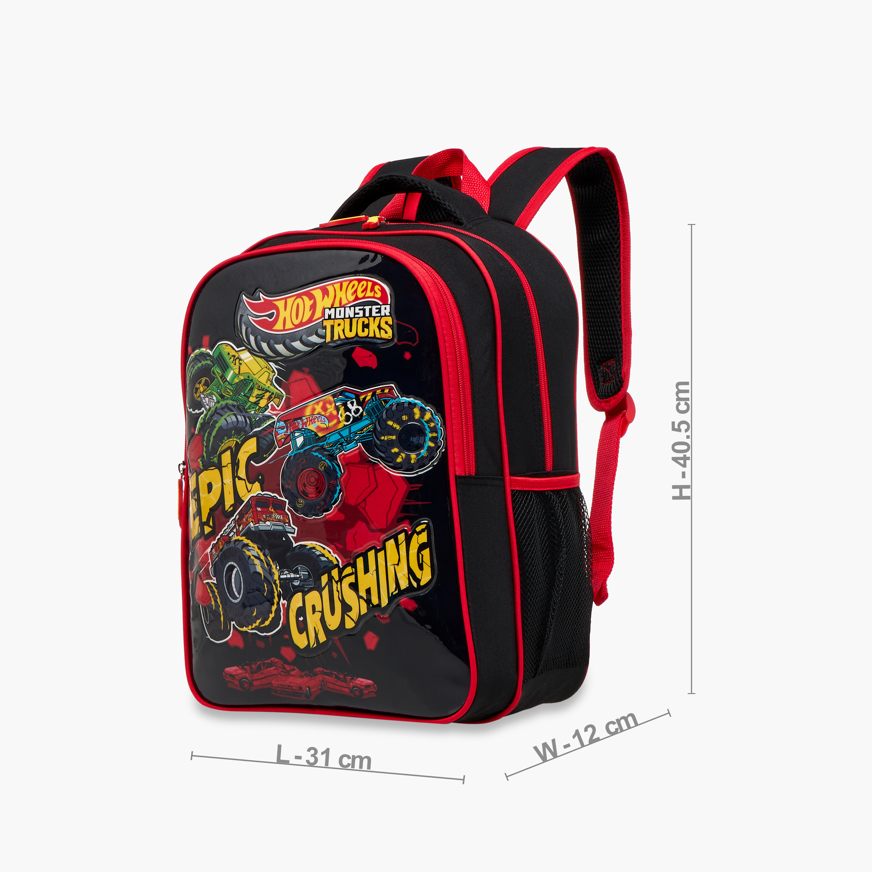 طقم شنطة ظهر 5 قطع بطبعات من هوت ويلز - 16 بوصة-school-bagsandbackpacks-sets-image-6