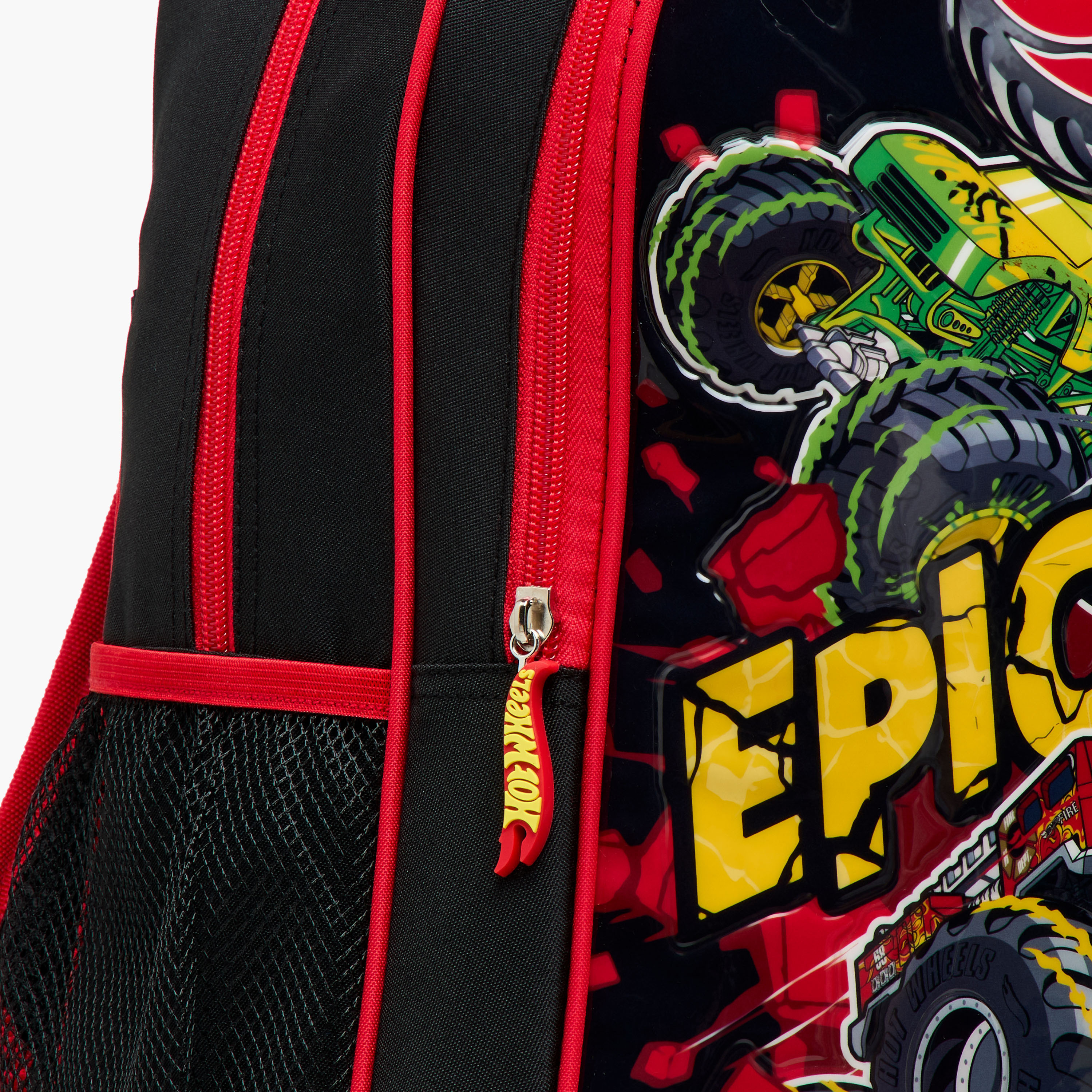 Hot Wheels 5-Piece Monster Truck Print Trolley Backpack Set - 16 inches-school-bagsandbackpacks-trolleybags-image-12