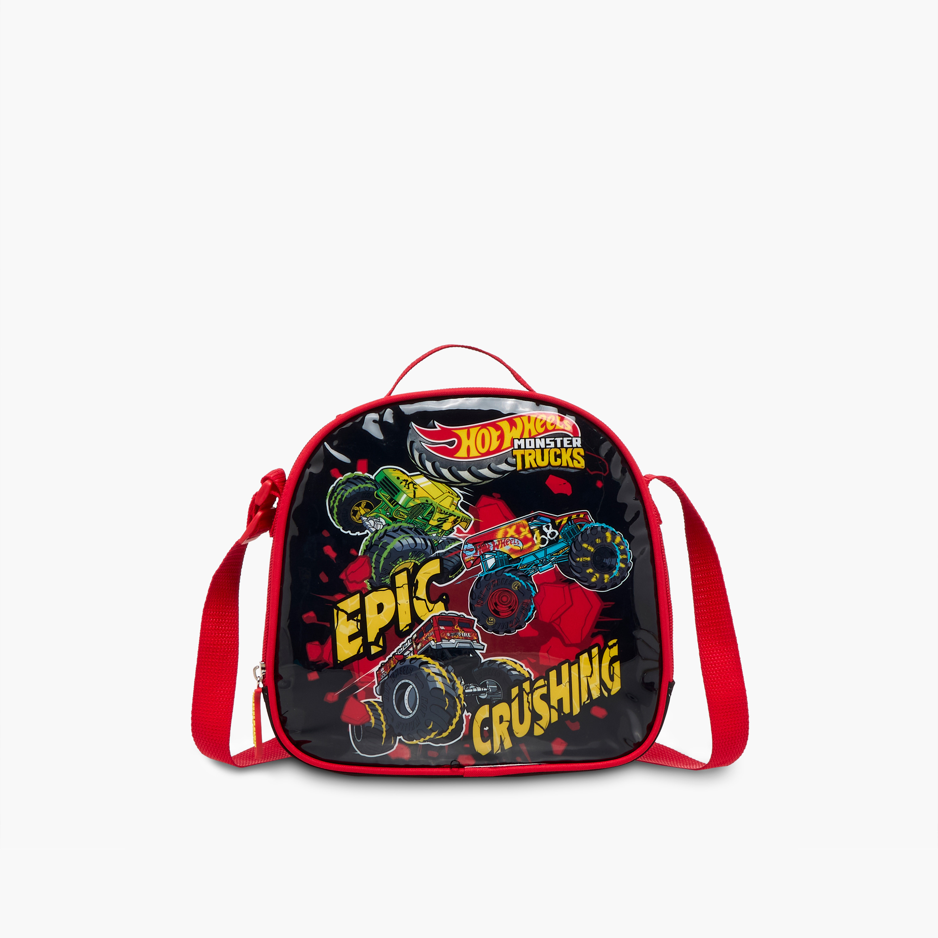 Hot Wheels 5-Piece Monster Truck Print Trolley Backpack Set - 16 inches-school-bagsandbackpacks-trolleybags-image-19