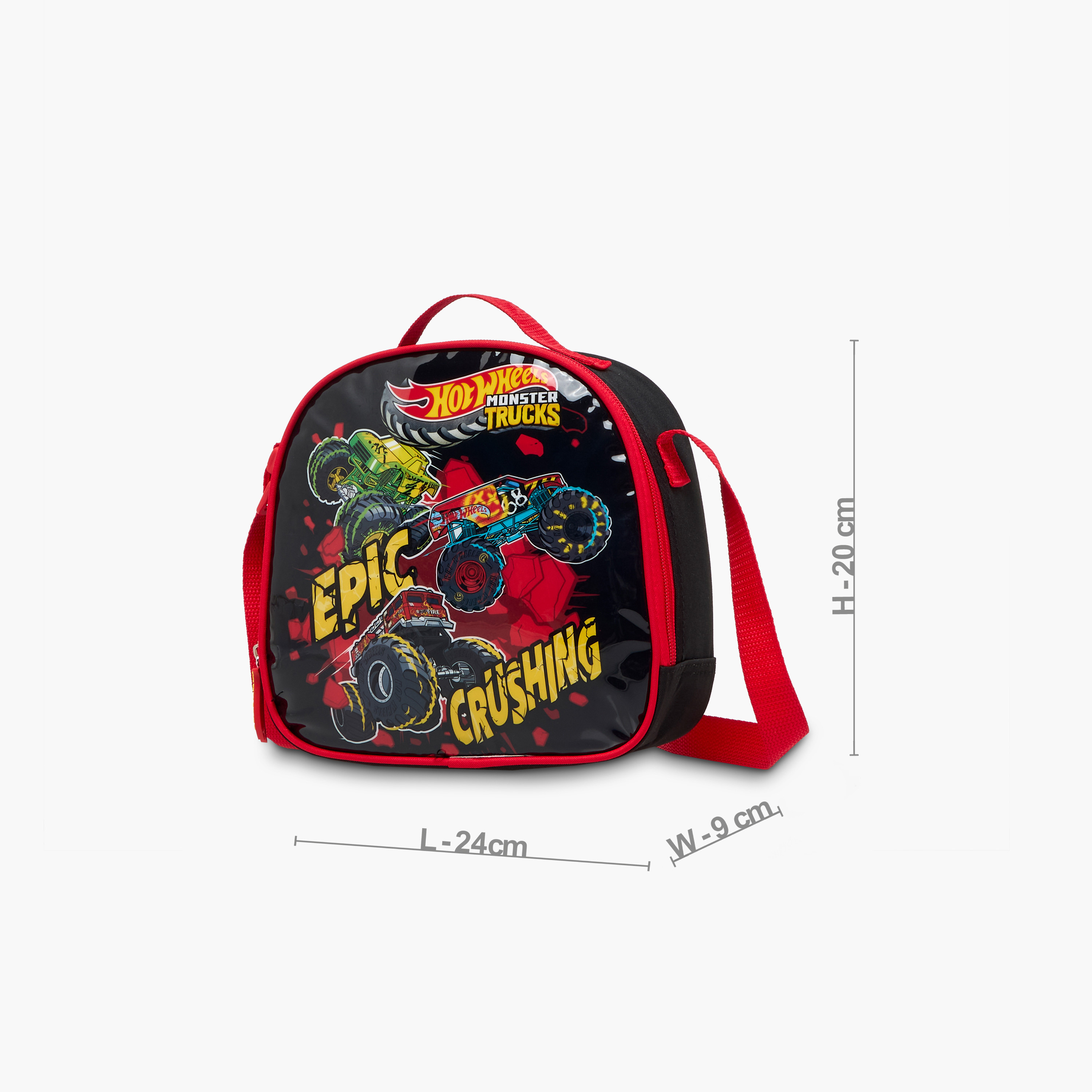 Hot Wheels 5-Piece Monster Truck Print Trolley Backpack Set - 16 inches-school-bagsandbackpacks-trolleybags-image-20