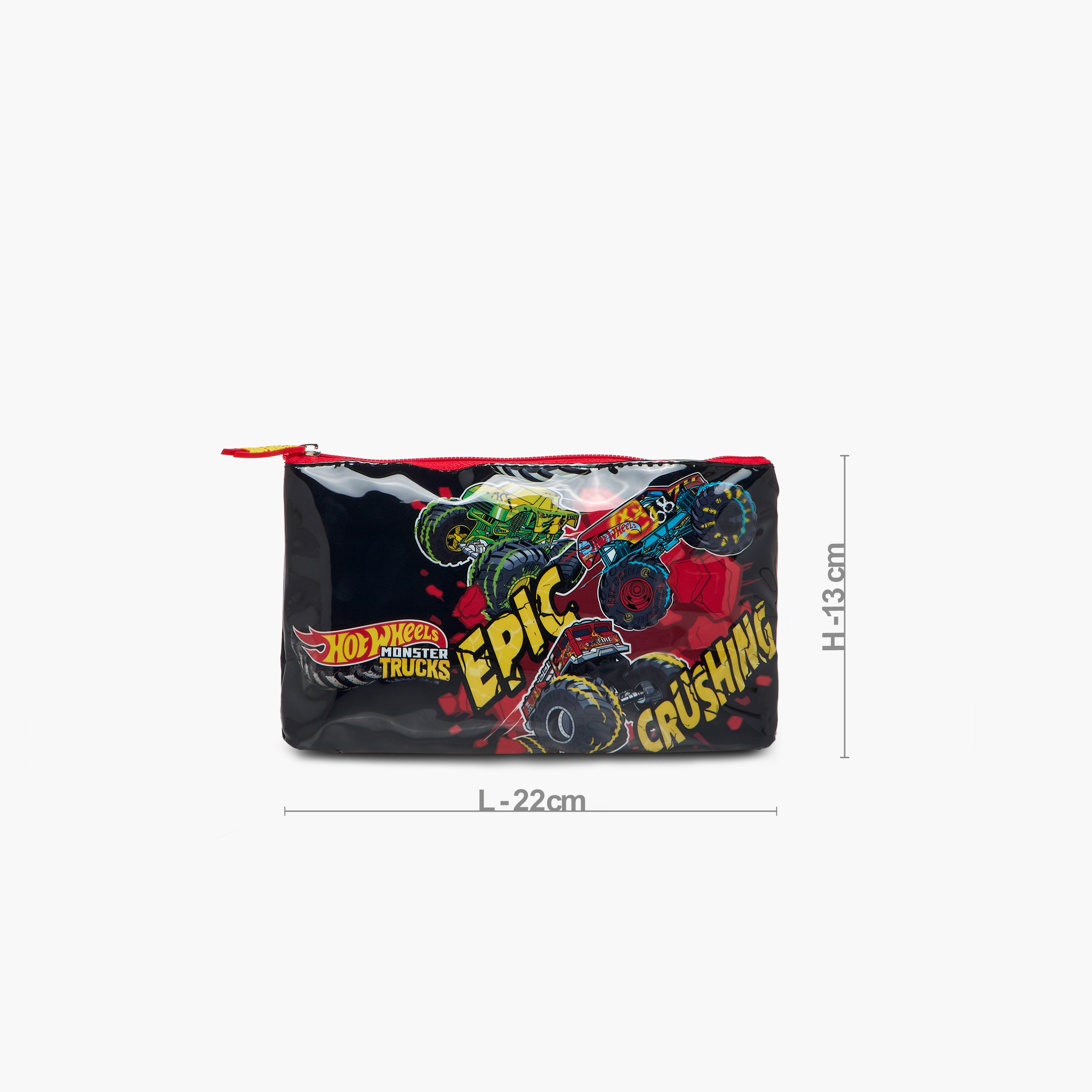 Hot Wheels 5-Piece Monster Truck Print Trolley Backpack Set - 16 inches-school-bagsandbackpacks-trolleybags-image-22