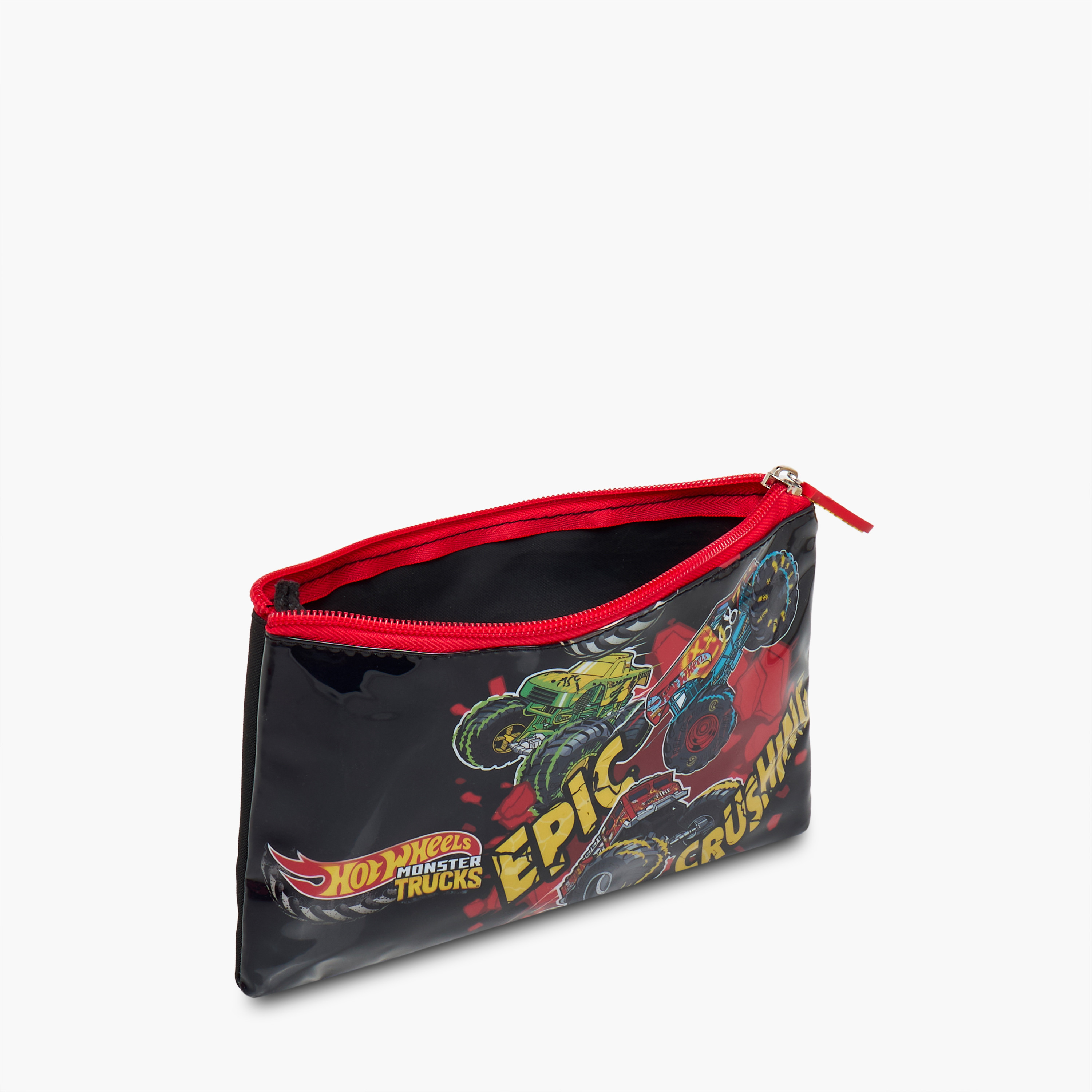 Hot Wheels 5-Piece Monster Truck Print Trolley Backpack Set - 16 inches-school-bagsandbackpacks-trolleybags-image-23