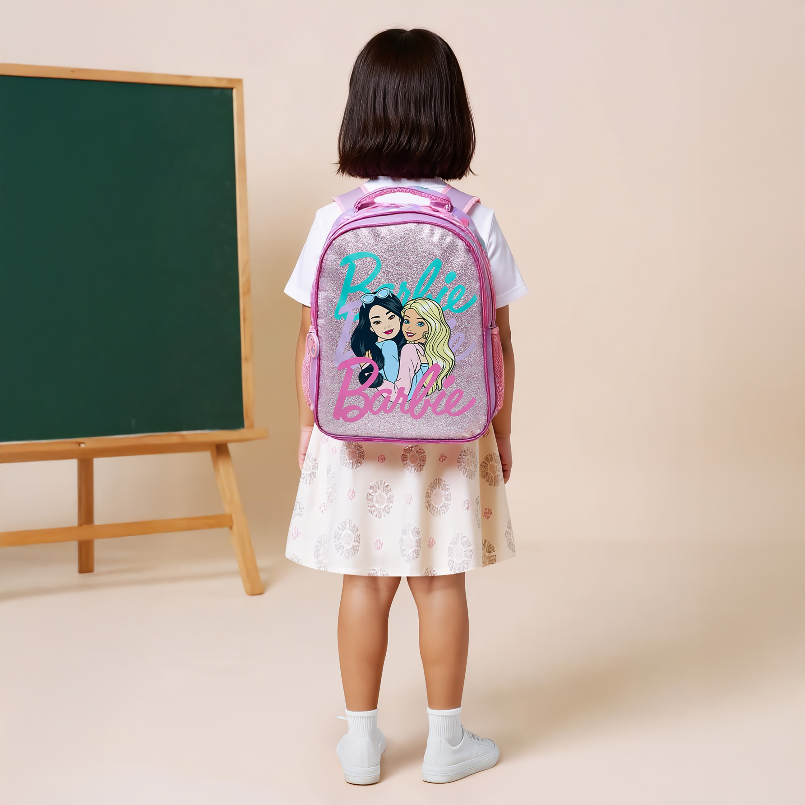 Barbie 5-Piece Printed Backpack Set - 16 inches-school-bagsandbackpacks-sets-image-2