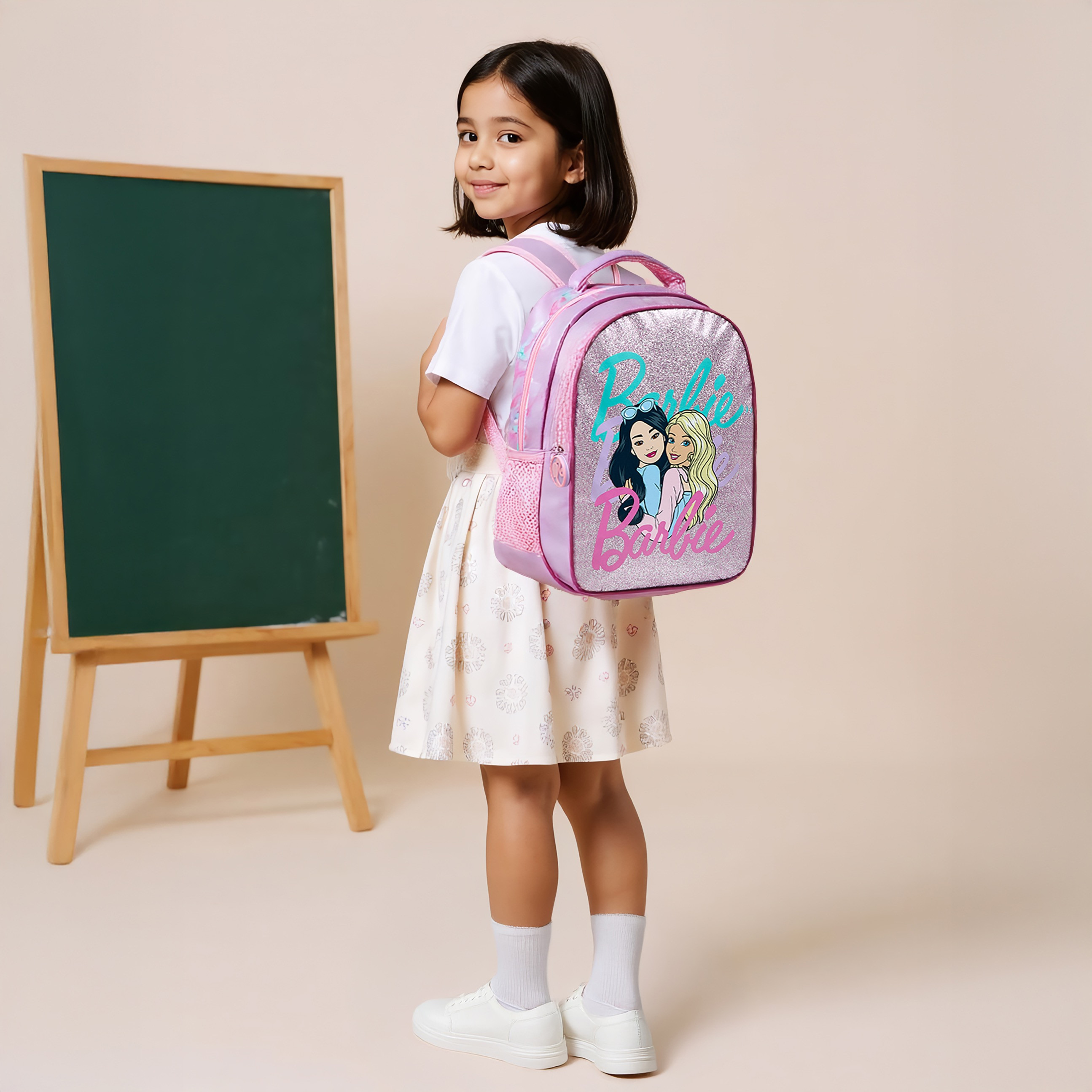 Barbie 5-Piece Printed Backpack Set - 16 inches-school-bagsandbackpacks-sets-image-3