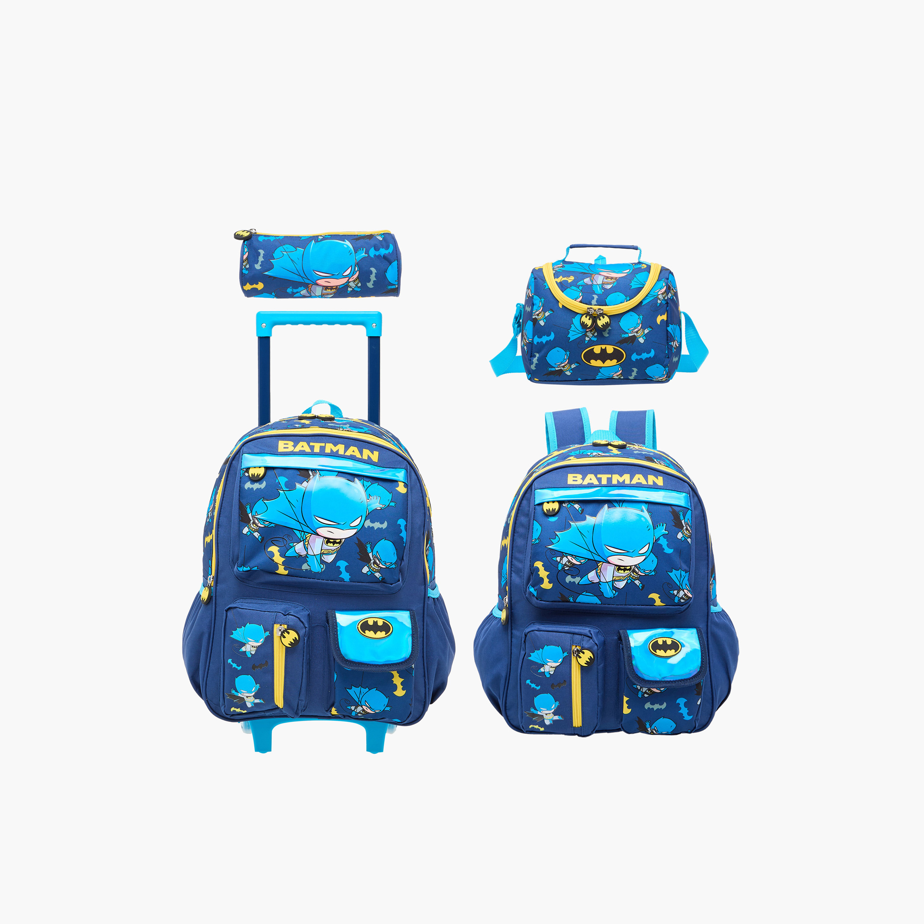 Batman Print Backpack with Adjustable Shoulder Straps and Zip Closure - 16 inches-school-bagsandbackpacks-backpacks-image-12