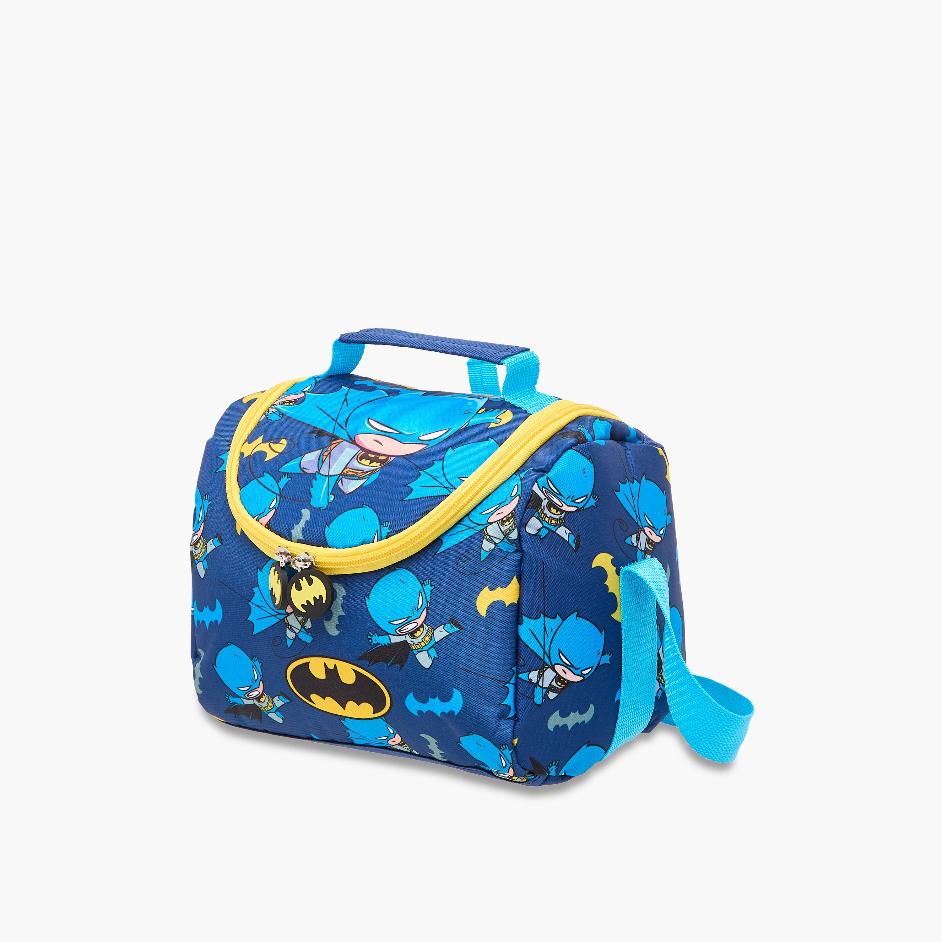 Batman Print Insulated Lunch Bag with Zip Closure-school-lunchessentials-lunchbags-image-5