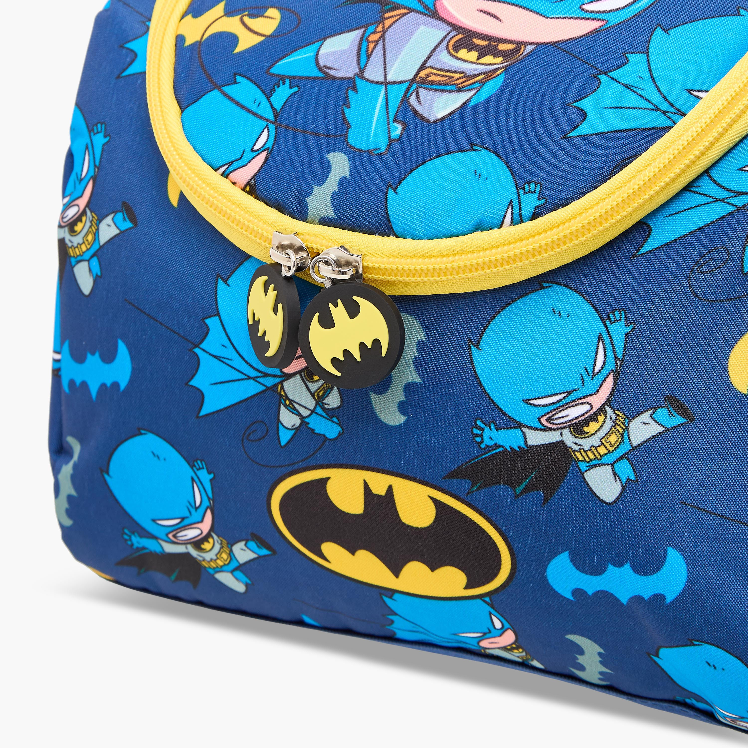 Batman Print Insulated Lunch Bag with Zip Closure-school-lunchessentials-lunchbags-image-7