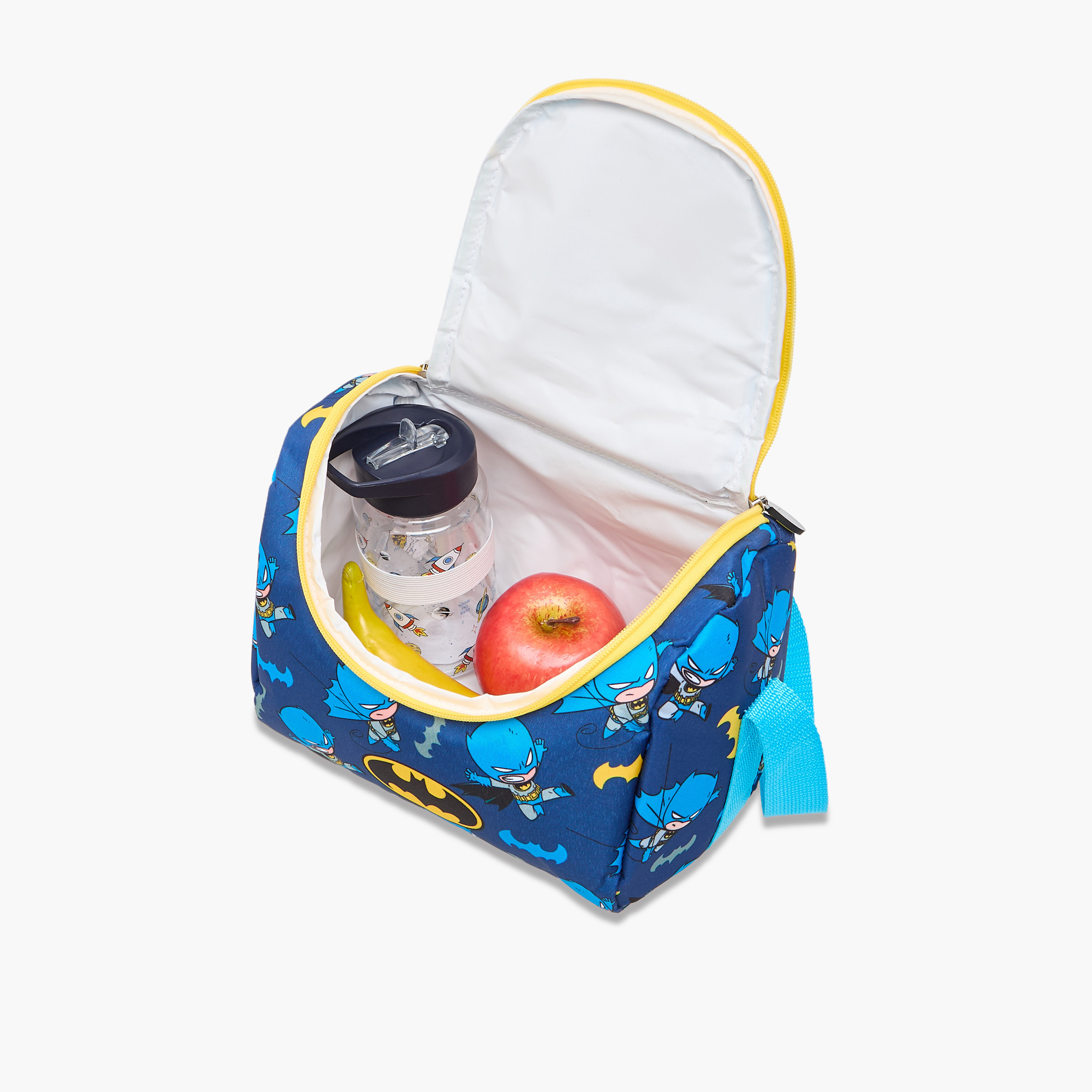 Batman Print Insulated Lunch Bag with Zip Closure-school-lunchessentials-lunchbags-image-8