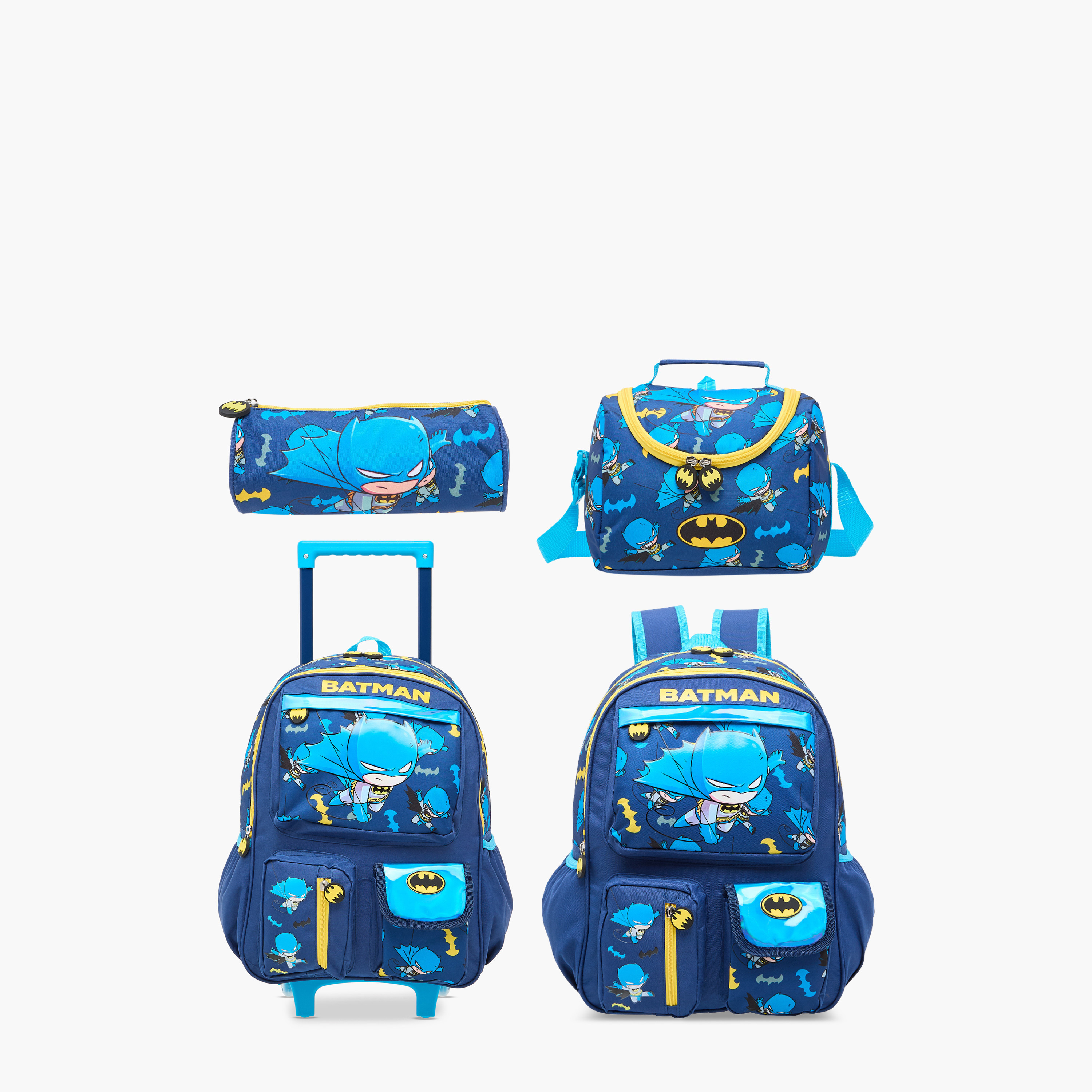 Batman Print Insulated Lunch Bag with Zip Closure-school-lunchessentials-lunchbags-image-9