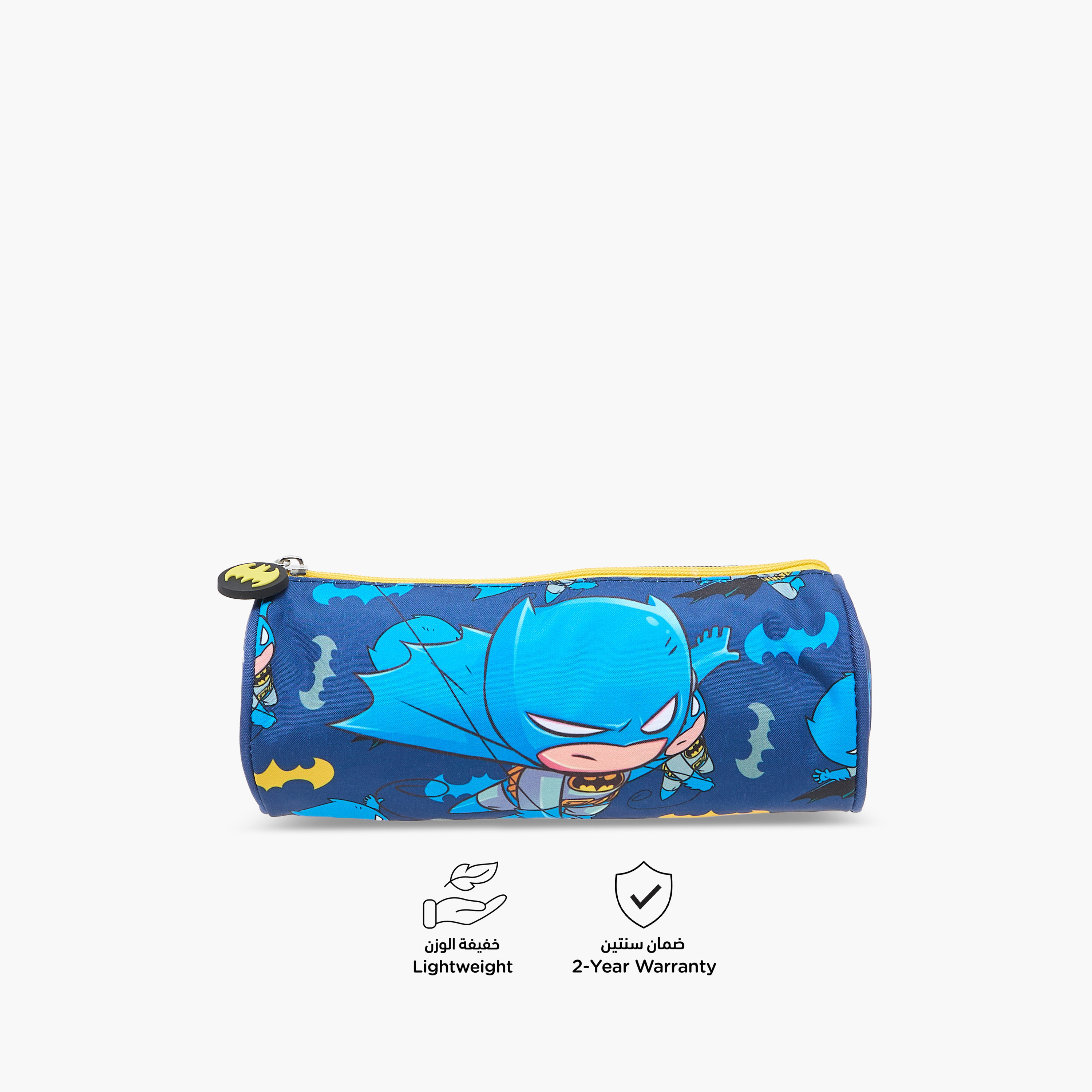 مقلمة بطبعات باتمان مع سحّاب إغلاق-school-stationery-pencilcases-image-4