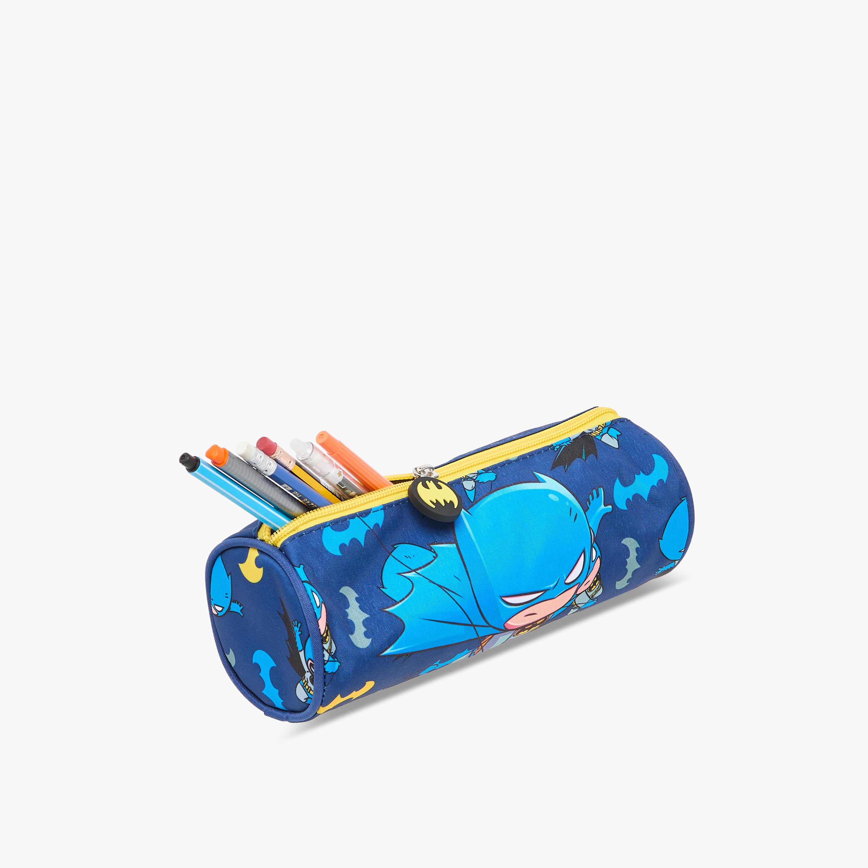 مقلمة بطبعات باتمان مع سحّاب إغلاق-school-stationery-pencilcases-image-6