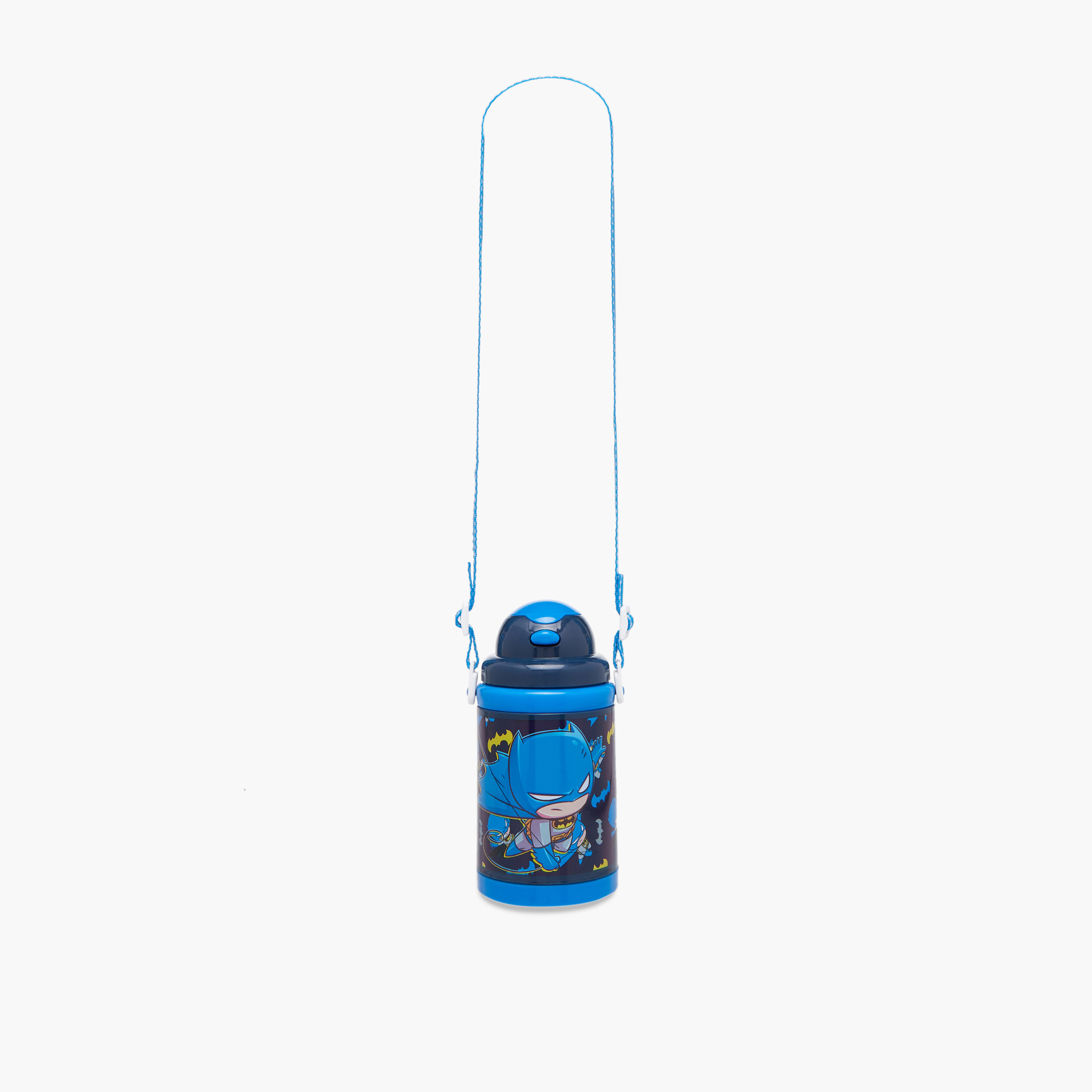 Batman Plastic Water Bottle with Flap – 500 ml-school-waterbottles-image-3