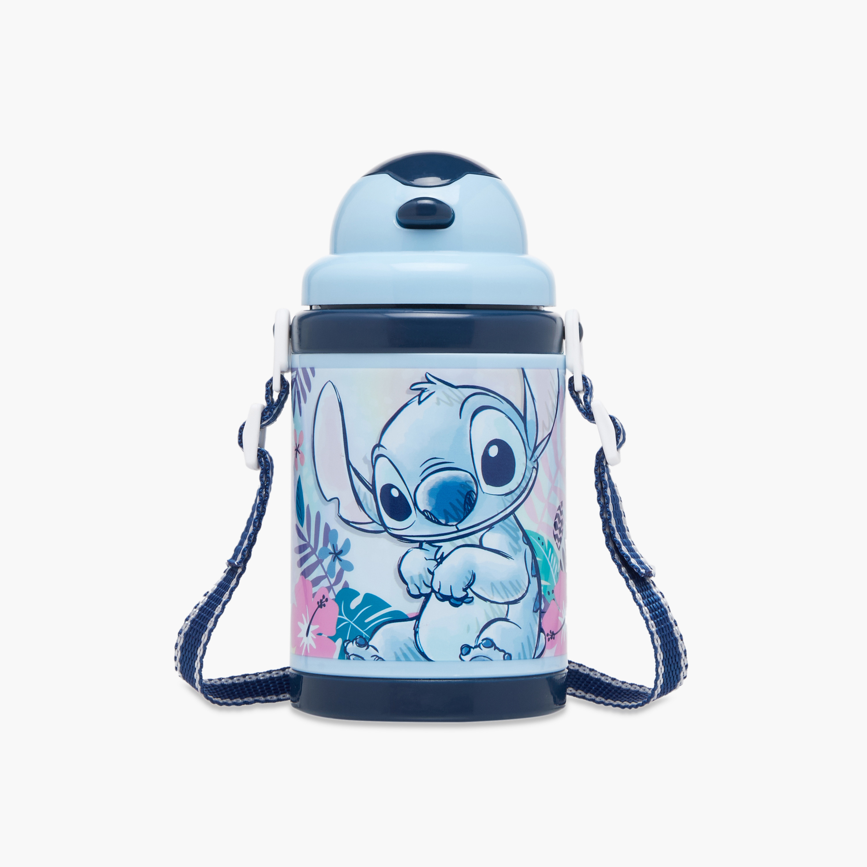 Disney Stitch Plastic Water Bottle with Twist Lock – 500 ml-school-waterbottles-image-1