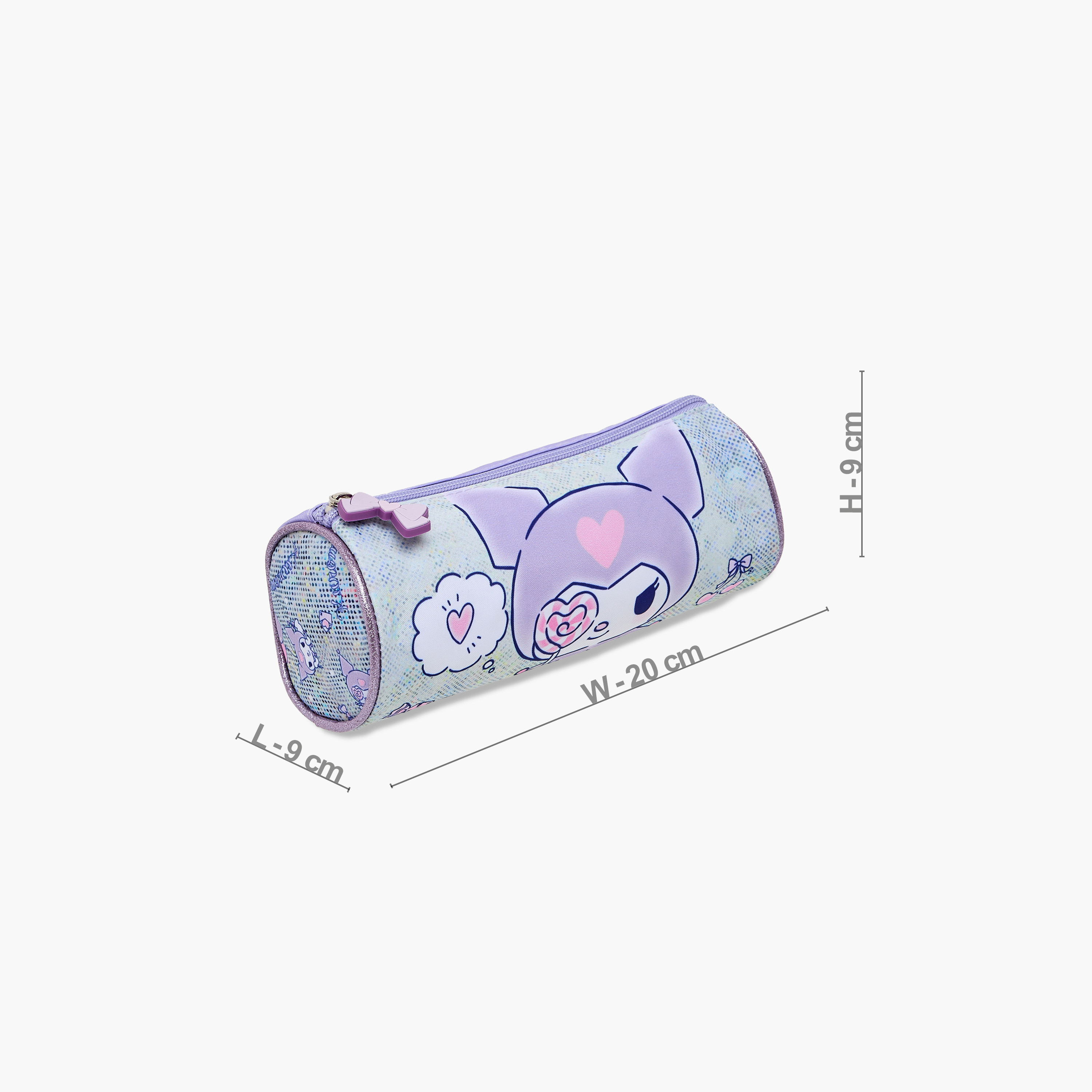 مقلمة بطبعات هالو كيتي مع سحّاب إغلاق-school-stationery-pencilcases-image-2