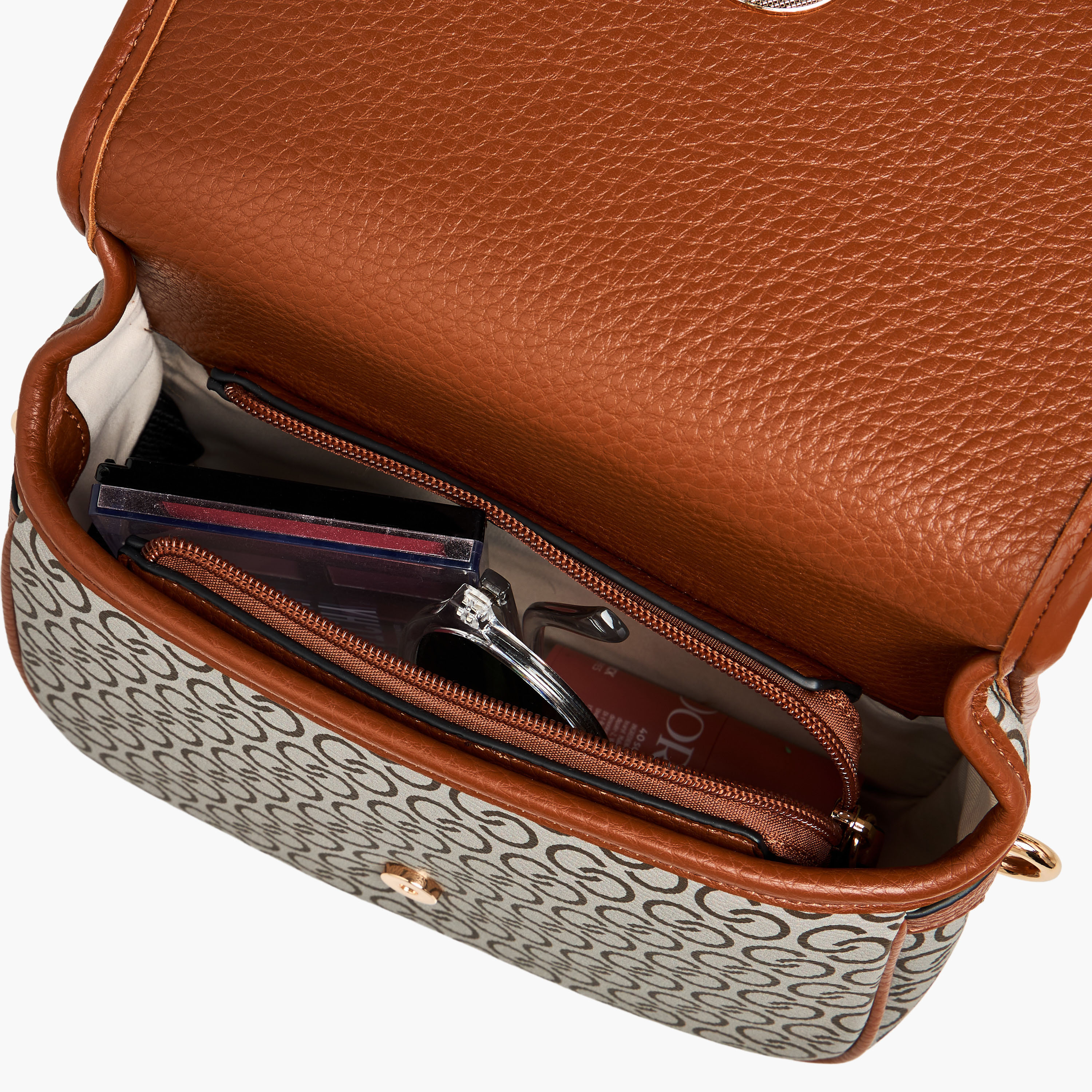 Celeste Monogram Print Shoulder Bag with Chain Strap-women-bagsandwallets-handbags-image-9