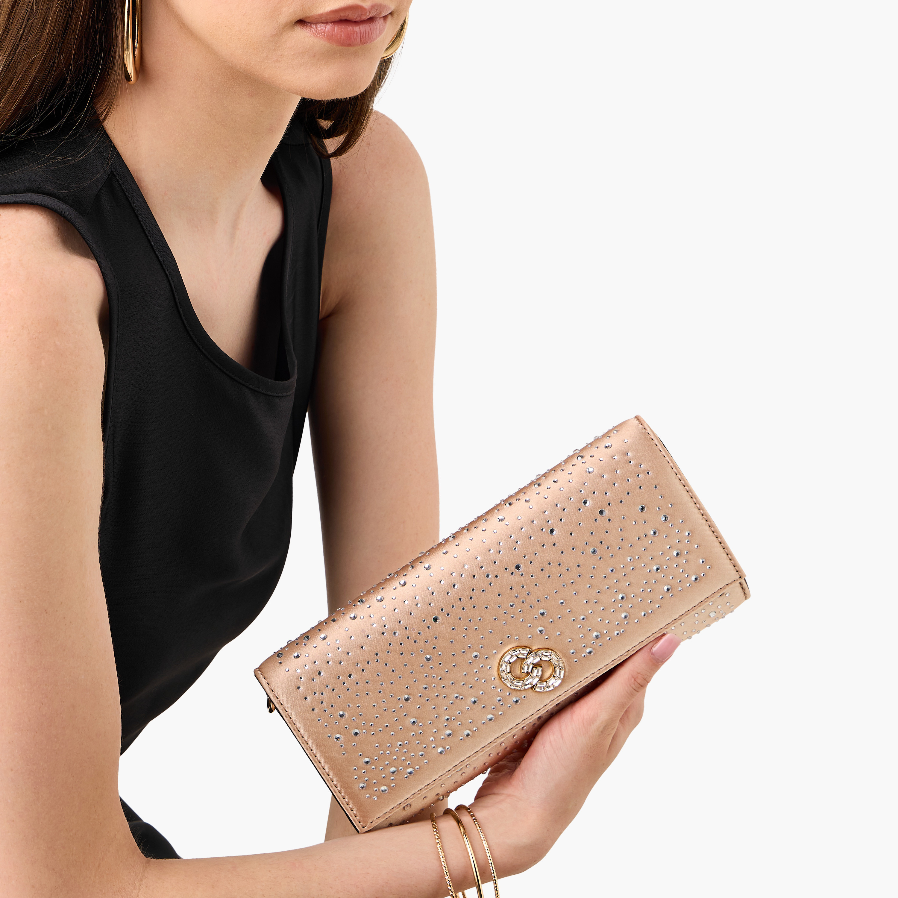 Celeste Embellished Crossbody  Bag with Chain Strap and Button Closure-women-bagsandwallets-handbags-image-8
