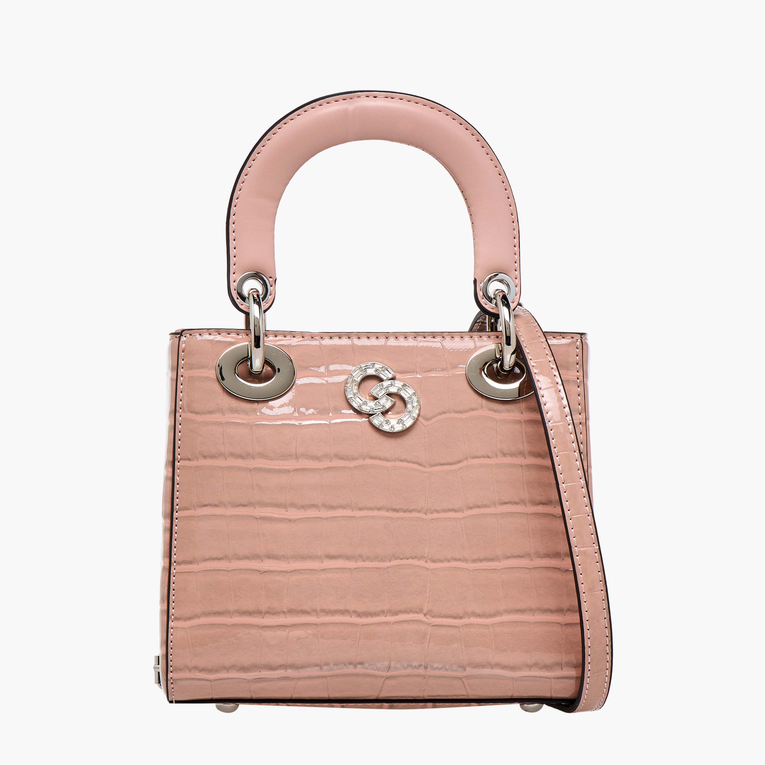 Celeste Textured Tote Bag with Detachable Strap and Button Closure-women-bagsandwallets-handbags-image-1