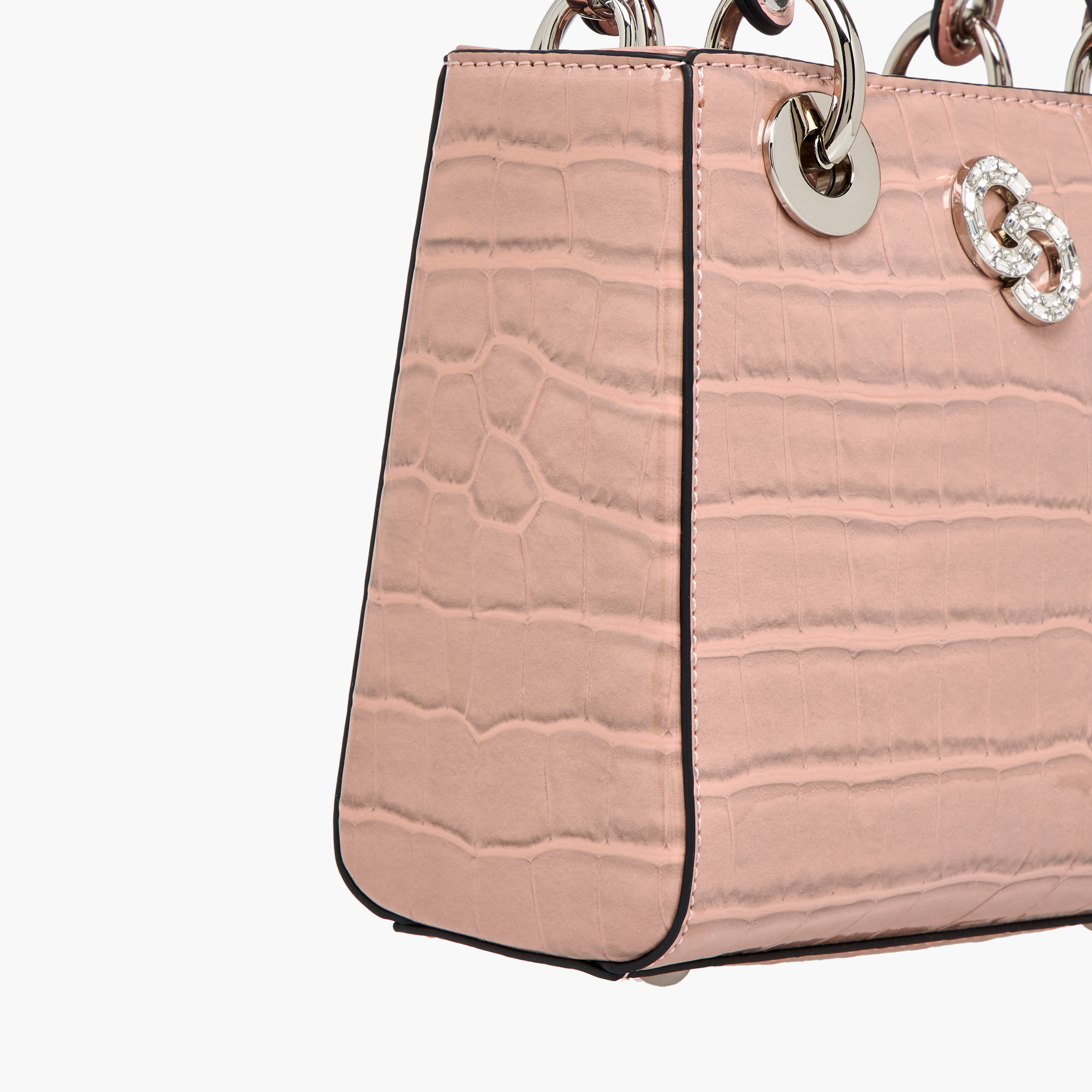Celeste Textured Tote Bag with Detachable Strap and Button Closure-women-bagsandwallets-handbags-image-7
