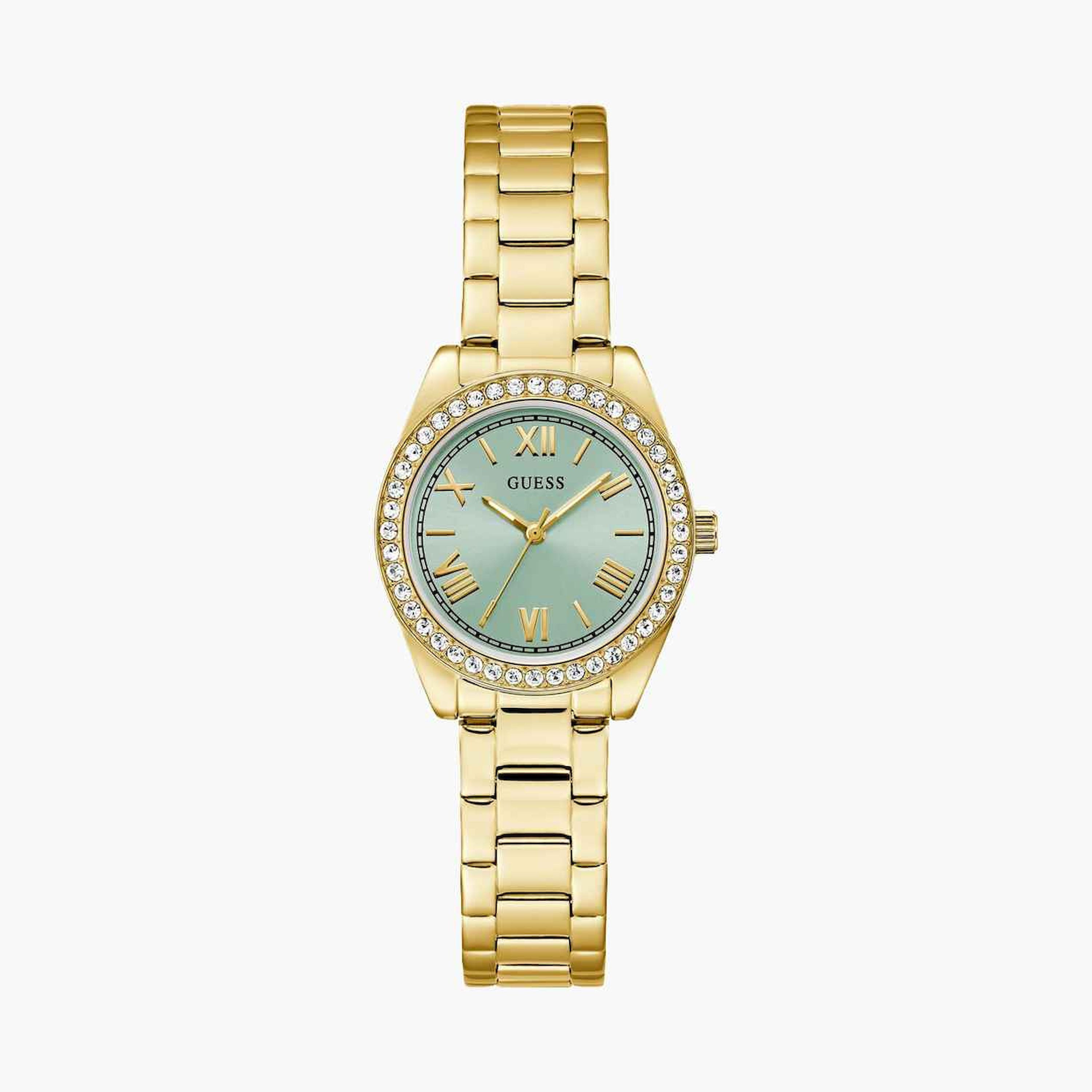 غيس- ساعة تناظرية للنساء سوار ستانلس ستيل 30مم لون ذهبي | GW0841L5-women-watchesandjewellery-watches-image-1