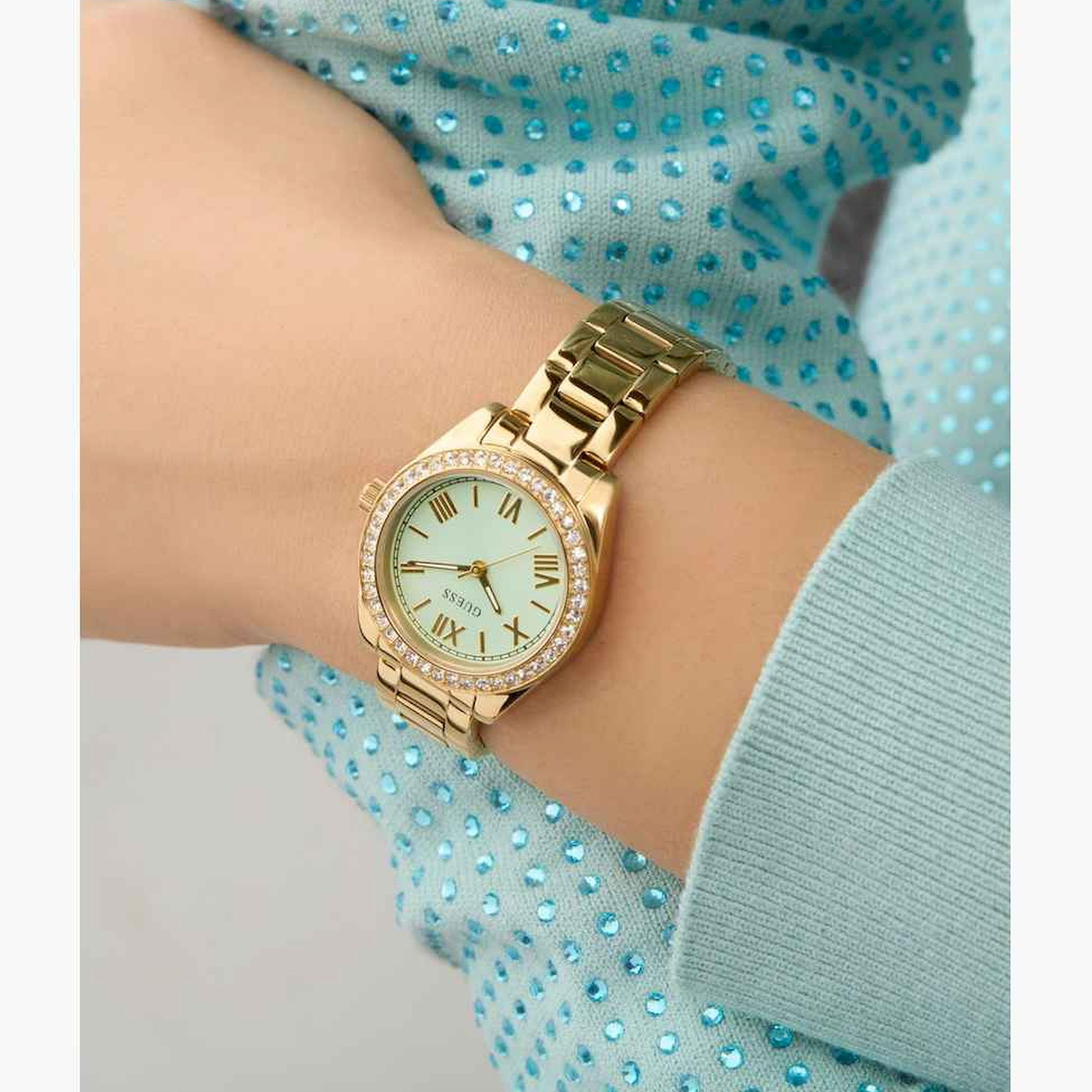 Guess Women's 30MM Gold Analog Stainless Steel Strap Watch | GW0841L5-women-watchesandjewellery-watches-image-2