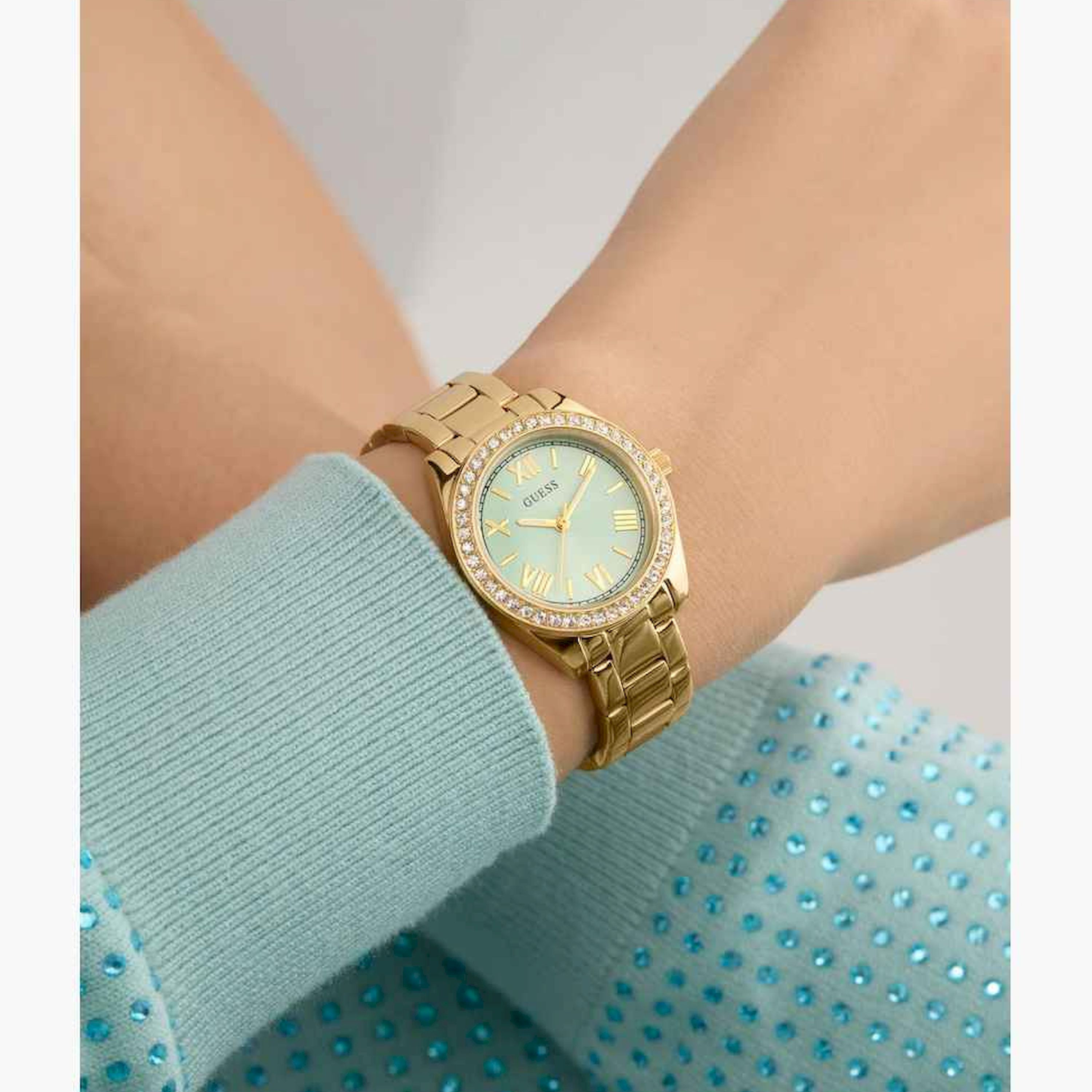 Guess Women's 30MM Gold Analog Stainless Steel Strap Watch | GW0841L5-women-watchesandjewellery-watches-image-3