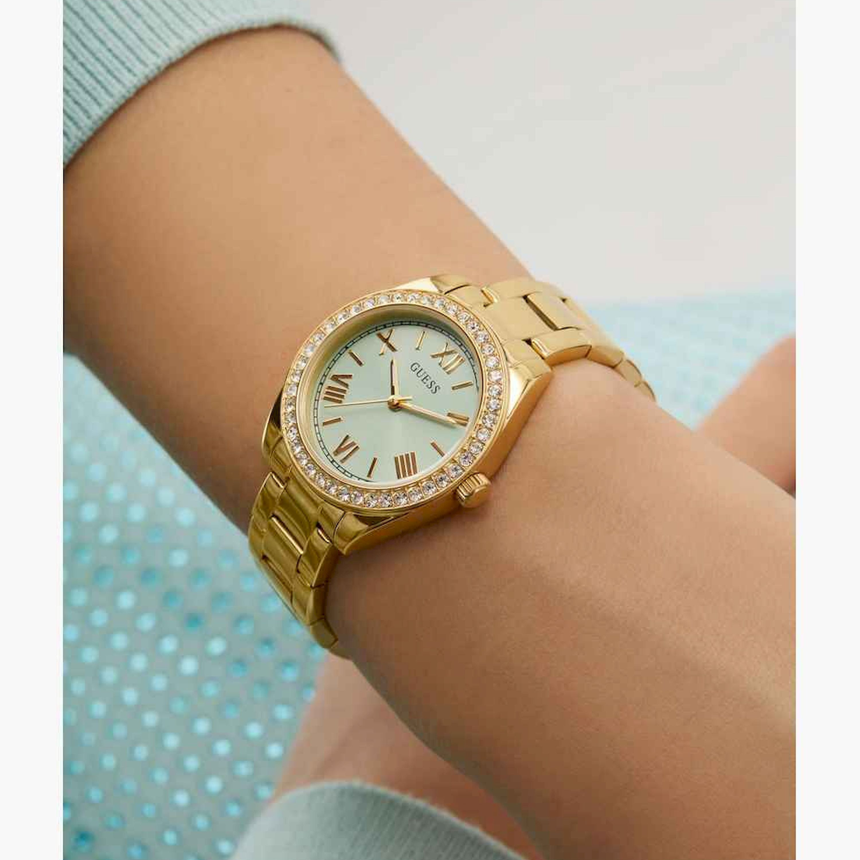 Guess Women's 30MM Gold Analog Stainless Steel Strap Watch | GW0841L5-women-watchesandjewellery-watches-image-4