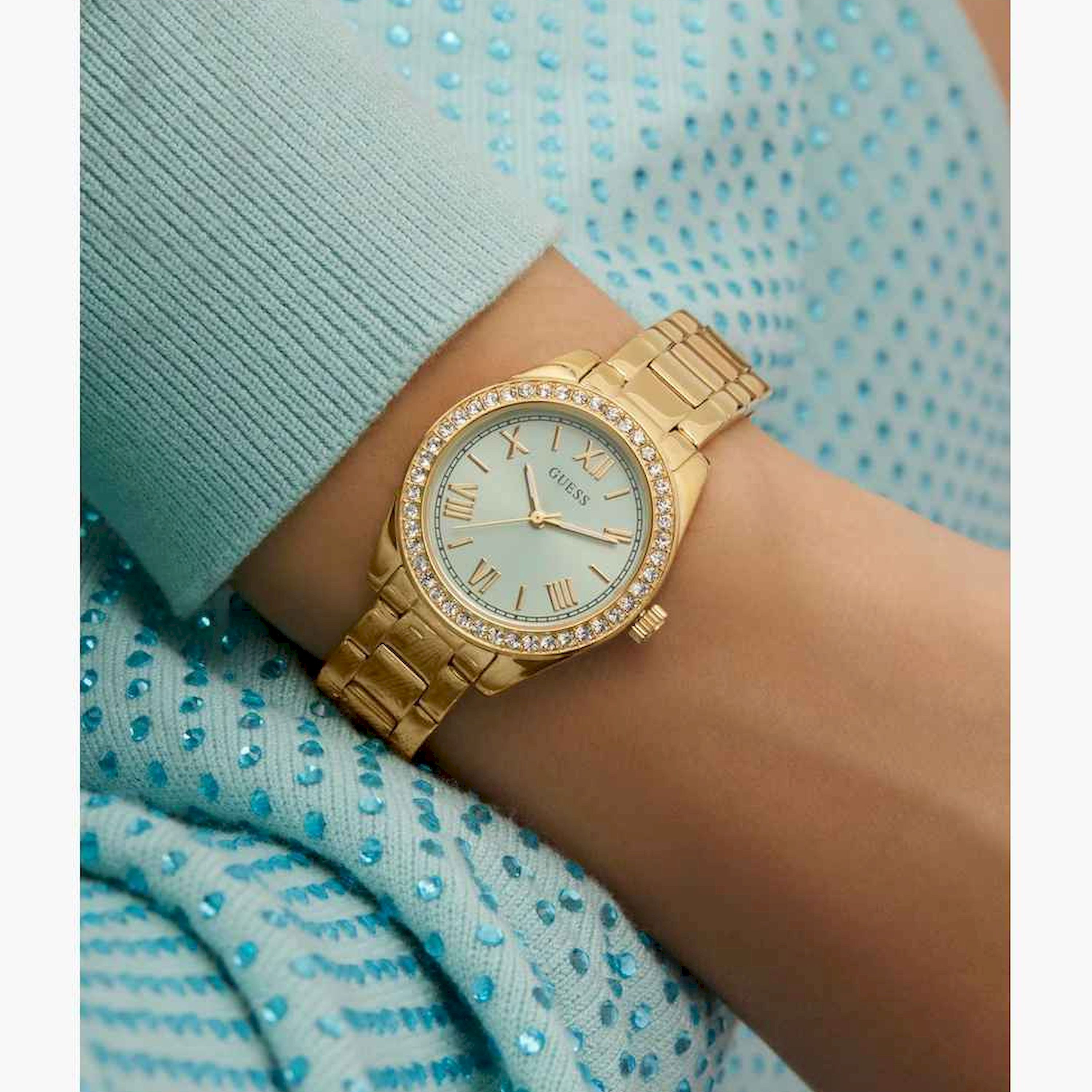 Guess Women's 30MM Gold Analog Stainless Steel Strap Watch | GW0841L5-women-watchesandjewellery-watches-image-5