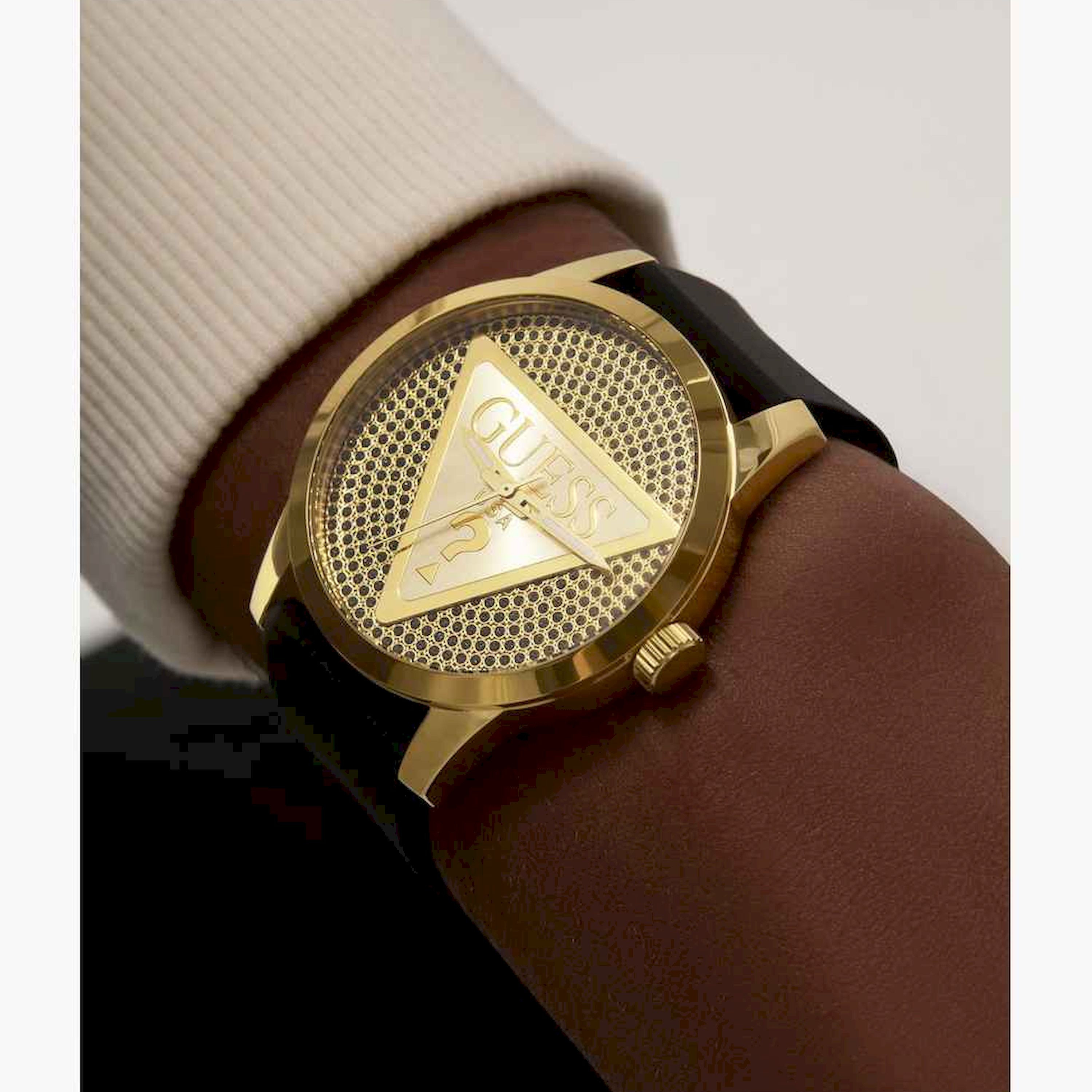 Guess Men's 44MM Black Analog Stainless Steel Strap Watch | GW0916G1-men-watchesandjewellery-watches-image-5