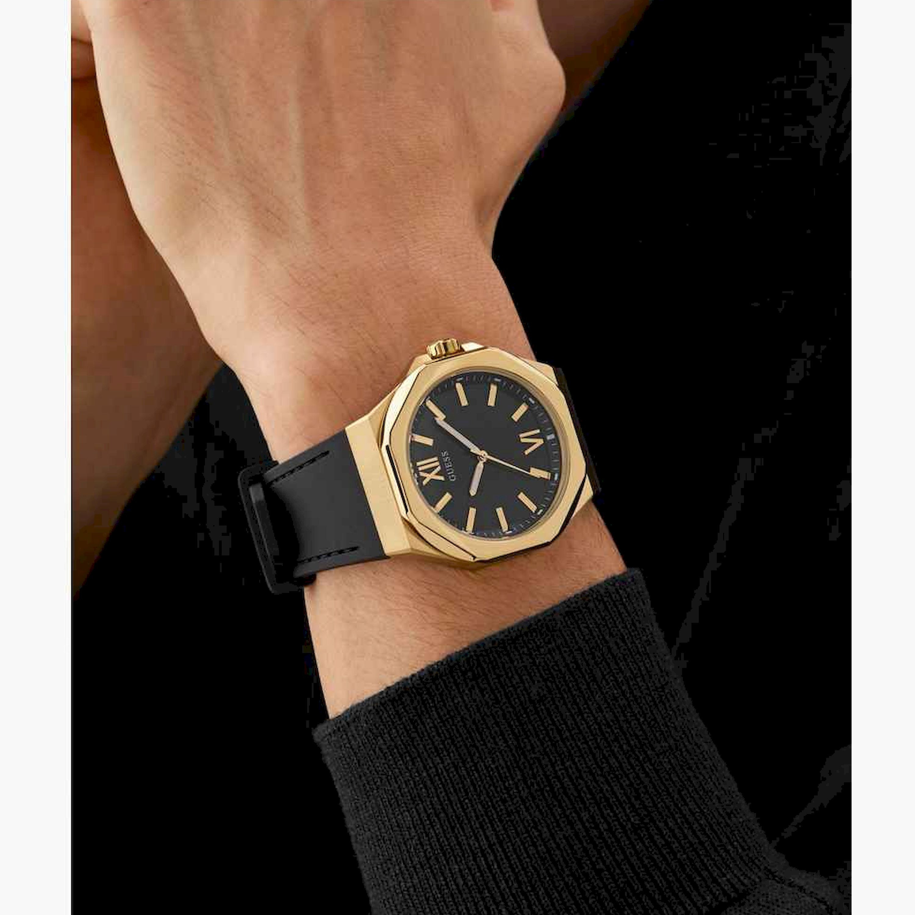 غيس- ساعة تناظرية للرجال سوار ستانلس ستيل 42مم لون أسود | GW0850G2-men-watchesandjewellery-watches-image-2
