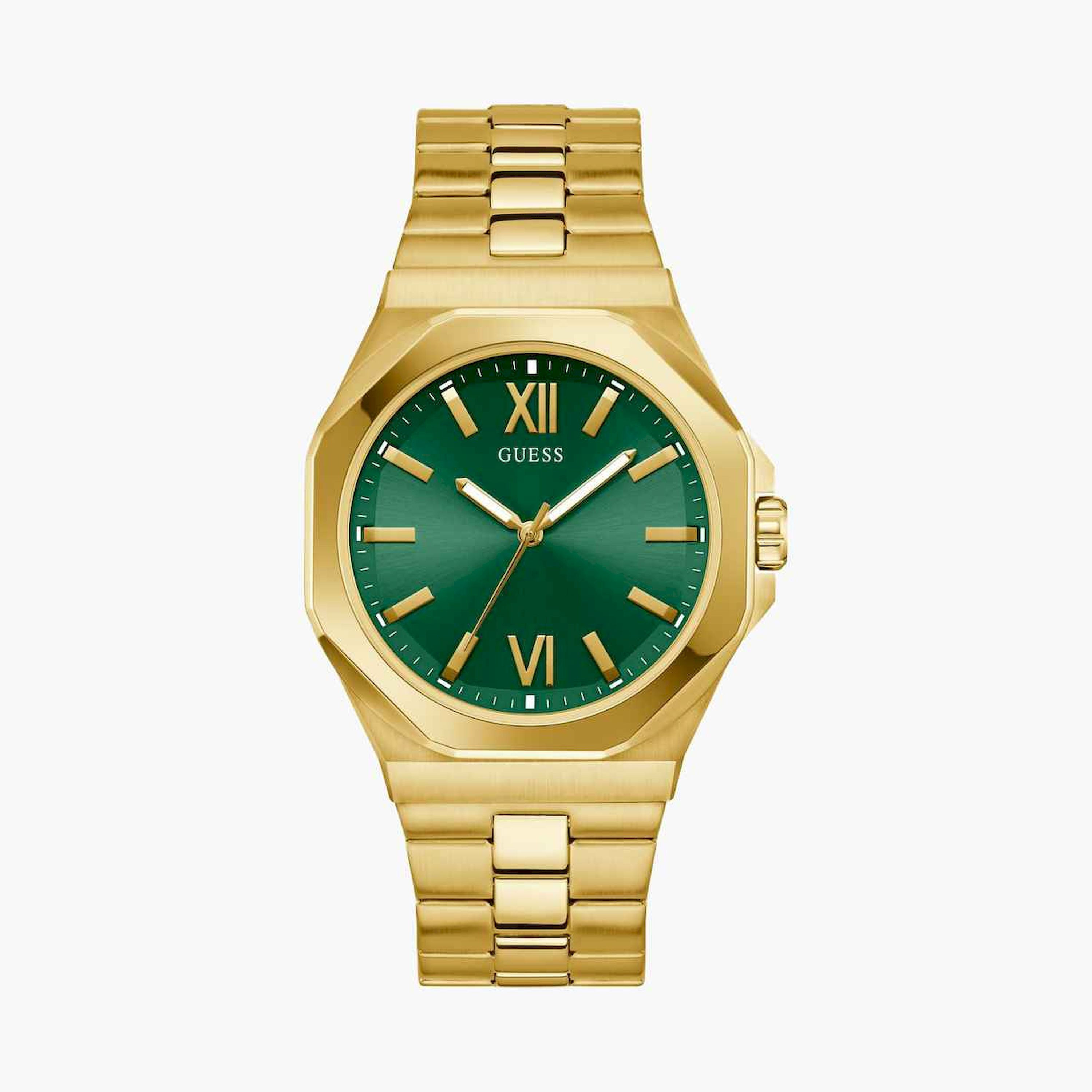 Guess Men's 42MM Gold Analog Stainless Steel Strap Watch | GW0849G2-men-watchesandjewellery-watches-image-1