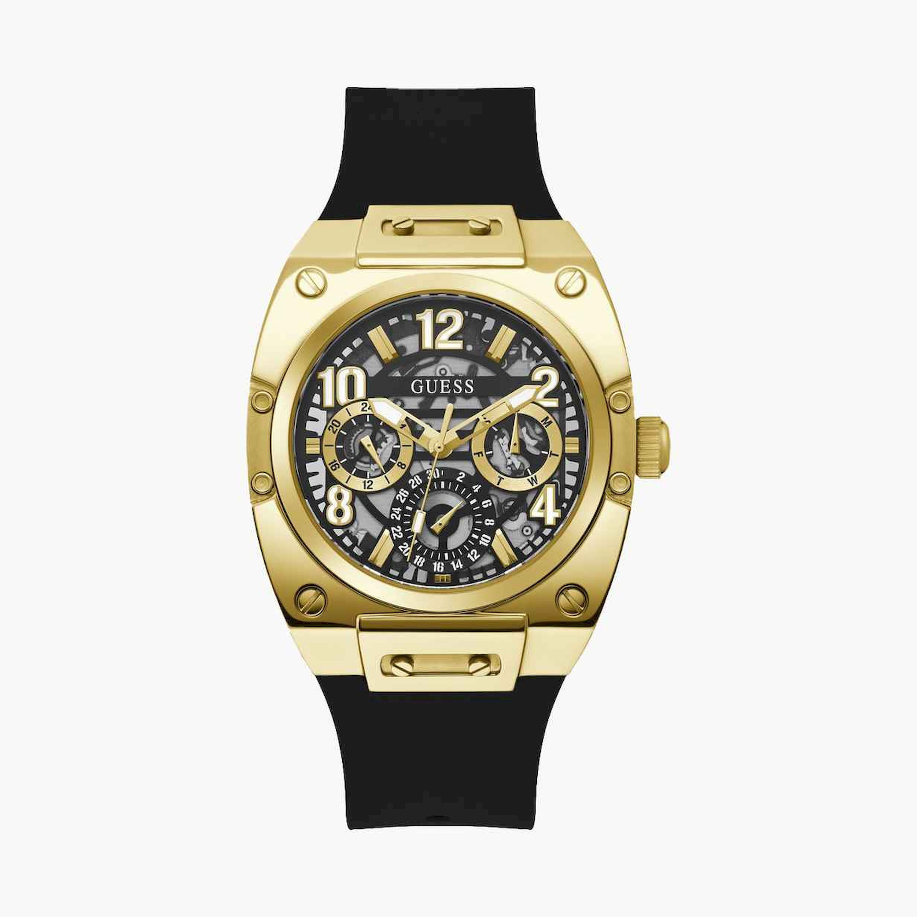 Guess Men's 42MM Black Chronograph Stainless Steel Strap Watch | GW0569G2-men-watchesandjewellery-watches-image-1