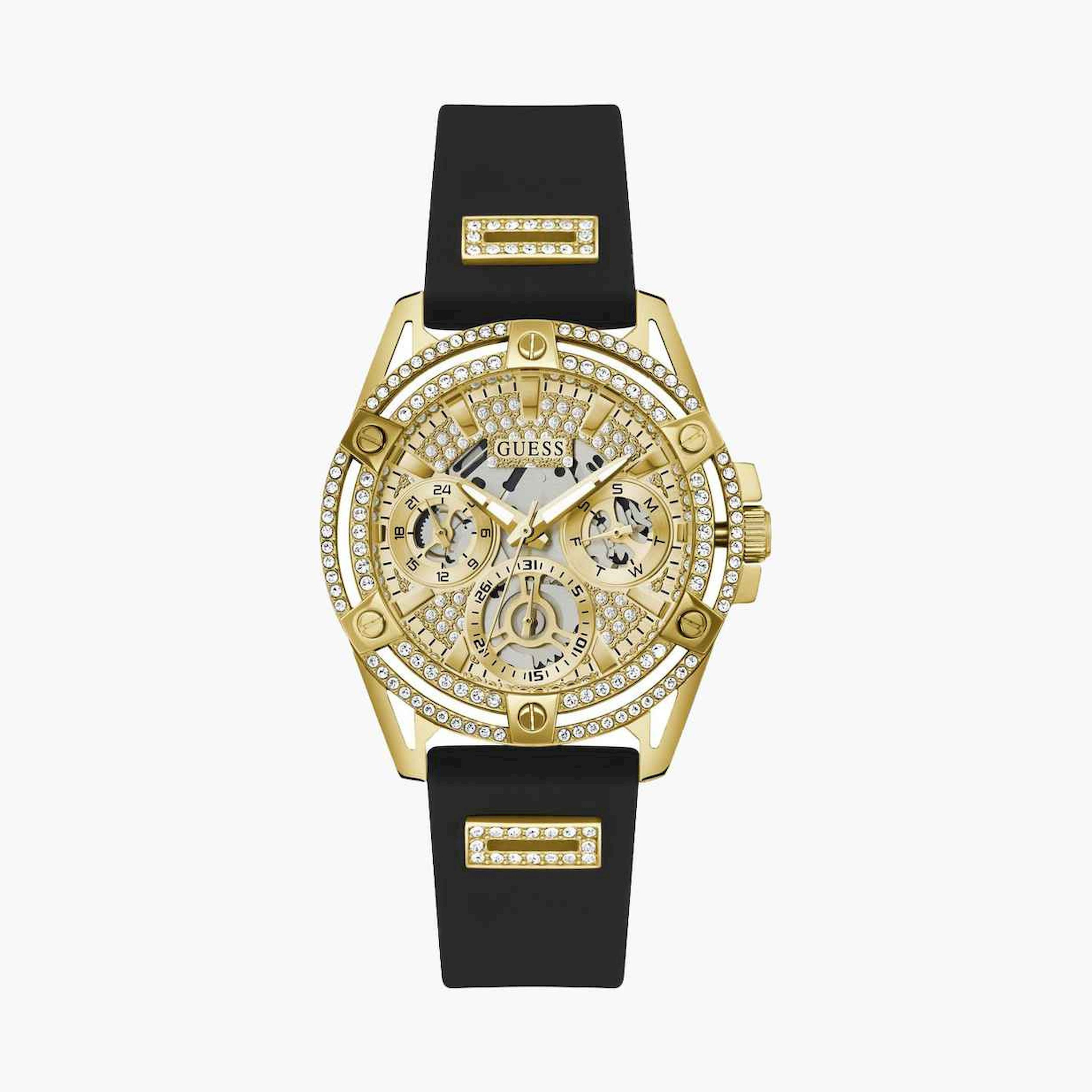 Guess Women's 40MM White Chronograph Stainless Steel Strap Watch | GW0536L3-women-watchesandjewellery-watches-image-1