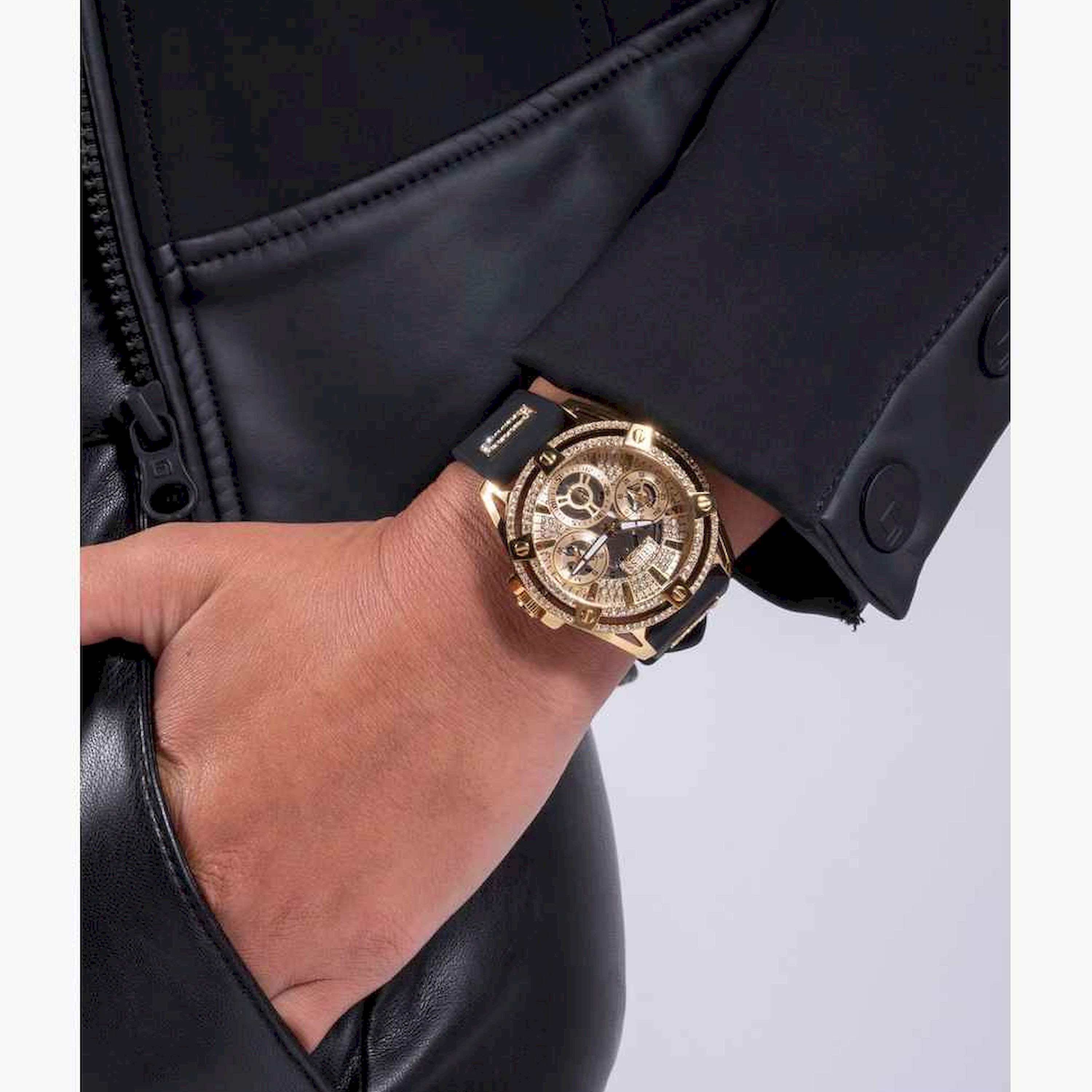 Guess Women's 40MM White Chronograph Stainless Steel Strap Watch | GW0536L3-women-watchesandjewellery-watches-image-2