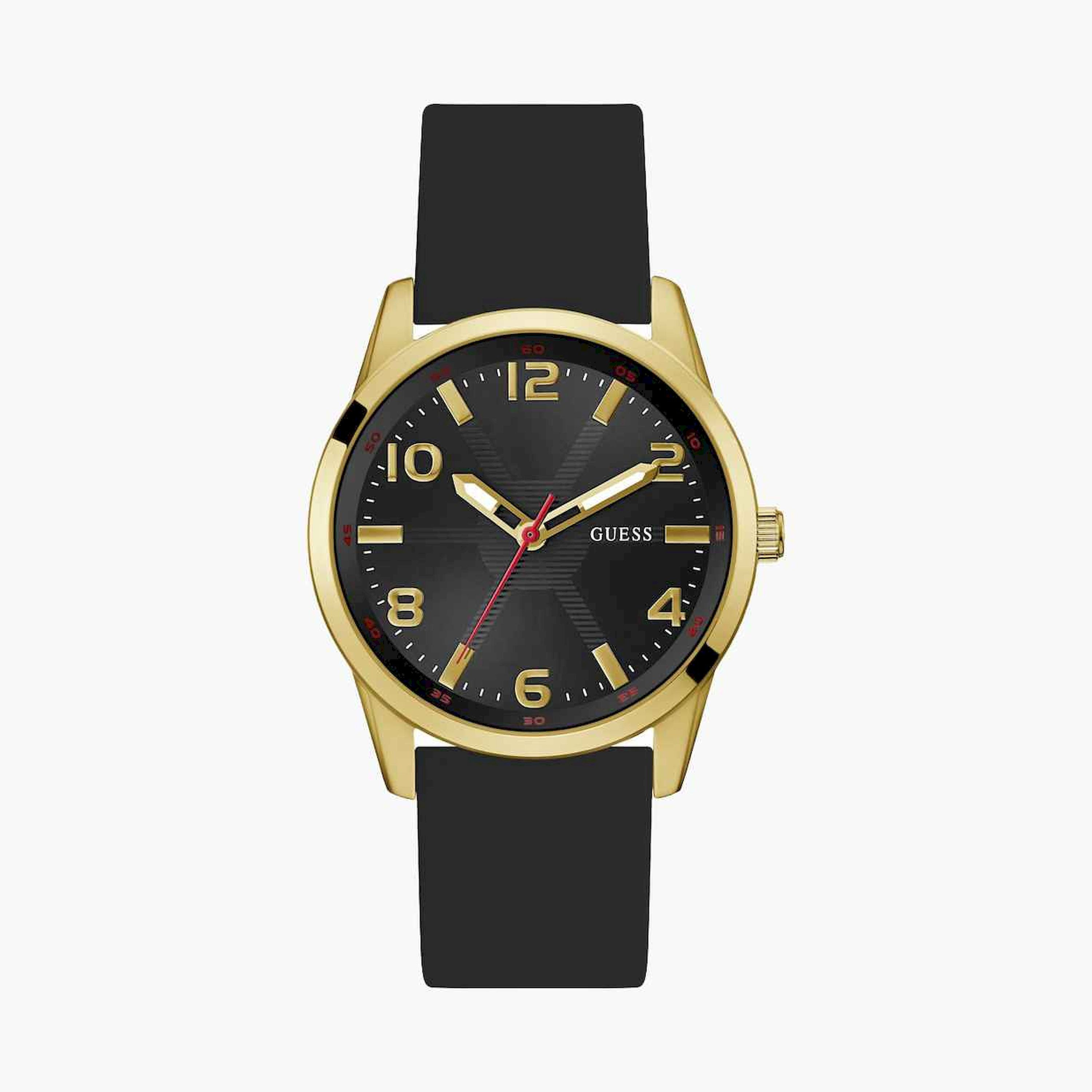 Guess Men's 42MM Black Analog Stainless Steel Strap Watch | GW0805G2-men-watchesandjewellery-watches-image-1