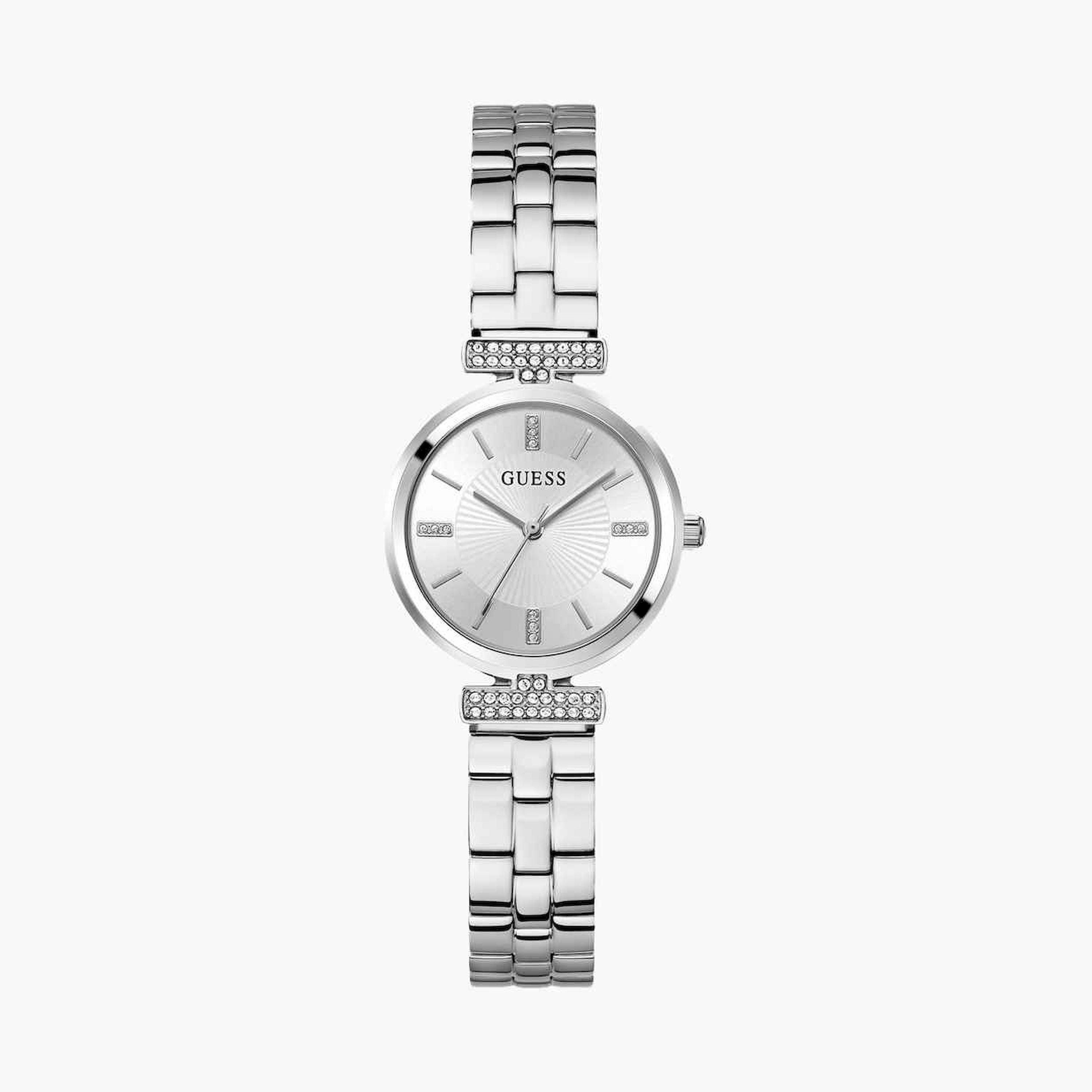 Guess Women's 28MM Silver Analog Stainless Steel Strap Watch | GW0762L1-women-watchesandjewellery-watches-image-1