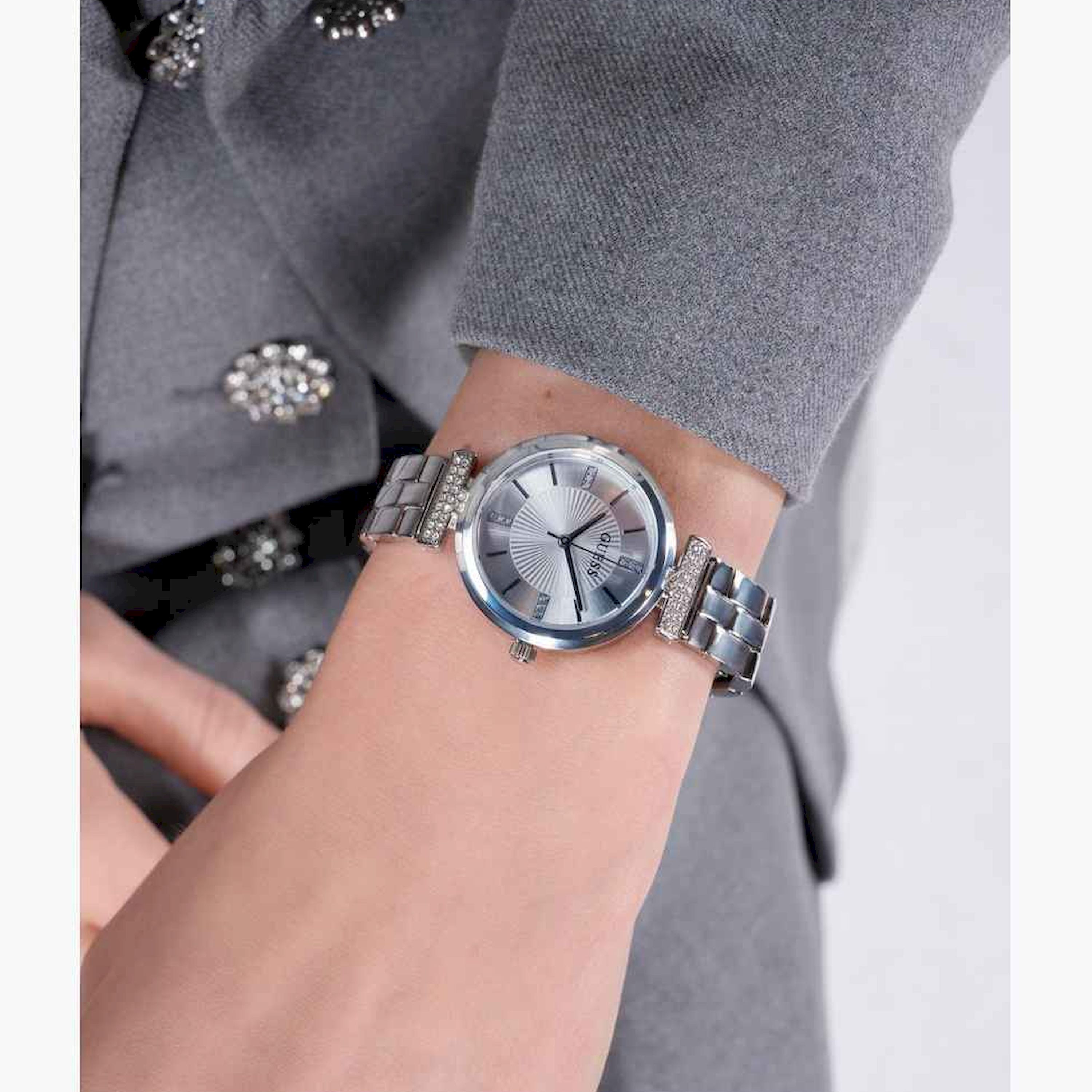 Guess Women's 28MM Silver Analog Stainless Steel Strap Watch | GW0762L1-women-watchesandjewellery-watches-image-4