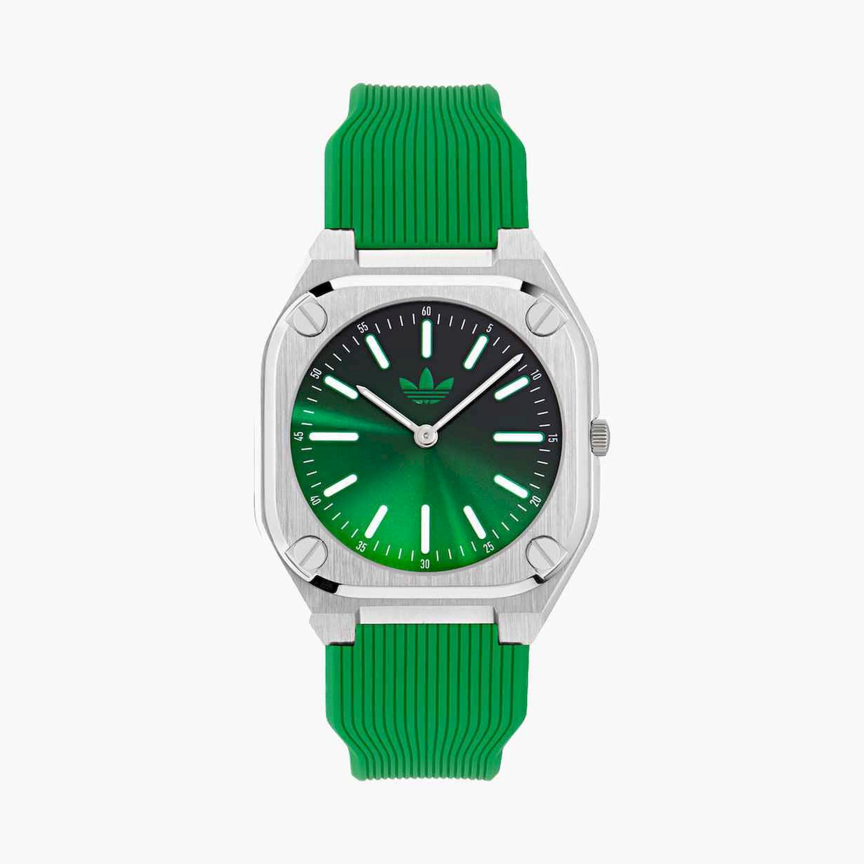 أديداس- ساعة تناظرية سوار سيليكون لون أخضر | AOFH24505-men-watchesandjewellery-watches-image-1